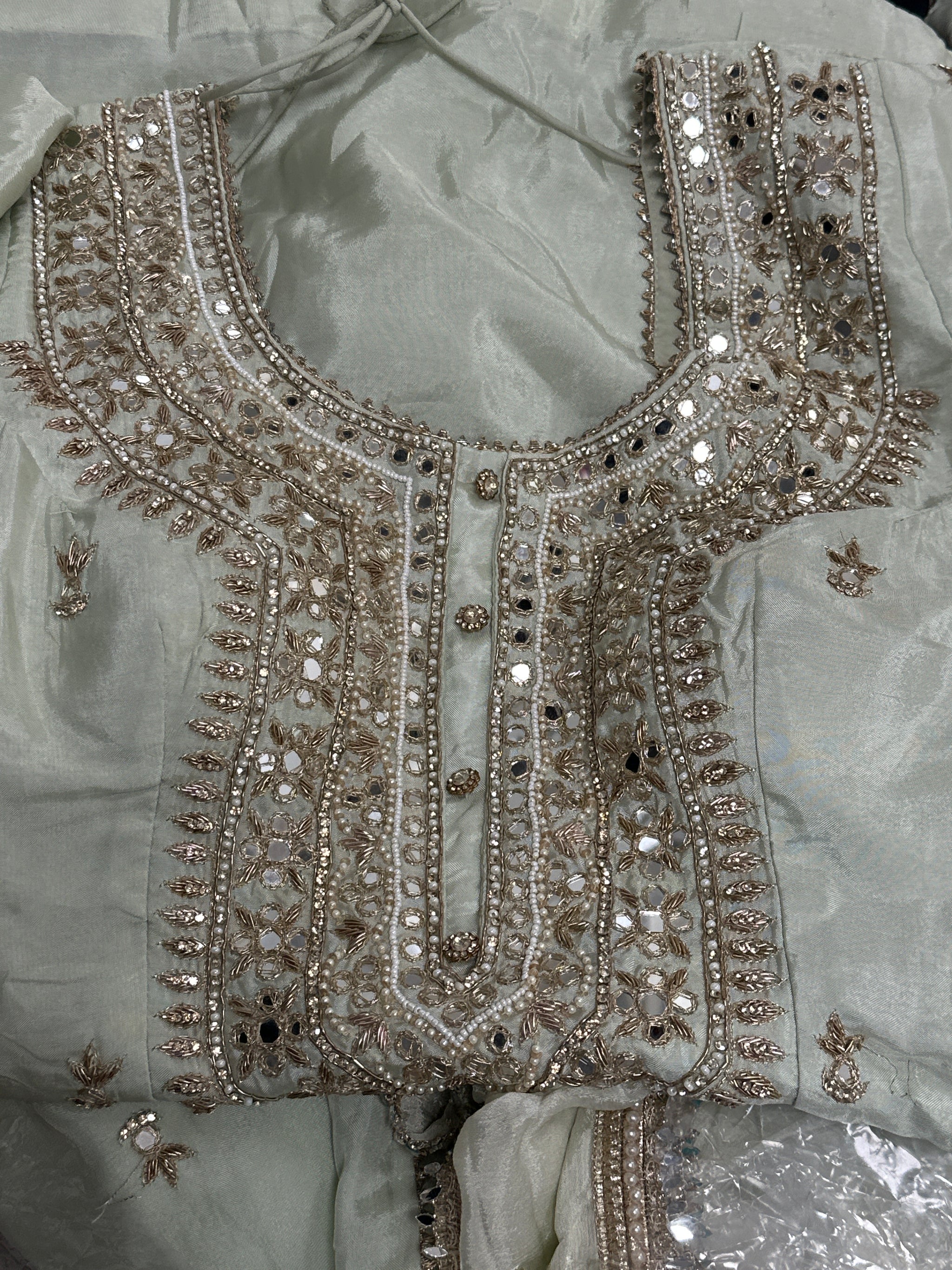 Mirror Work Sharara Suit 2/2