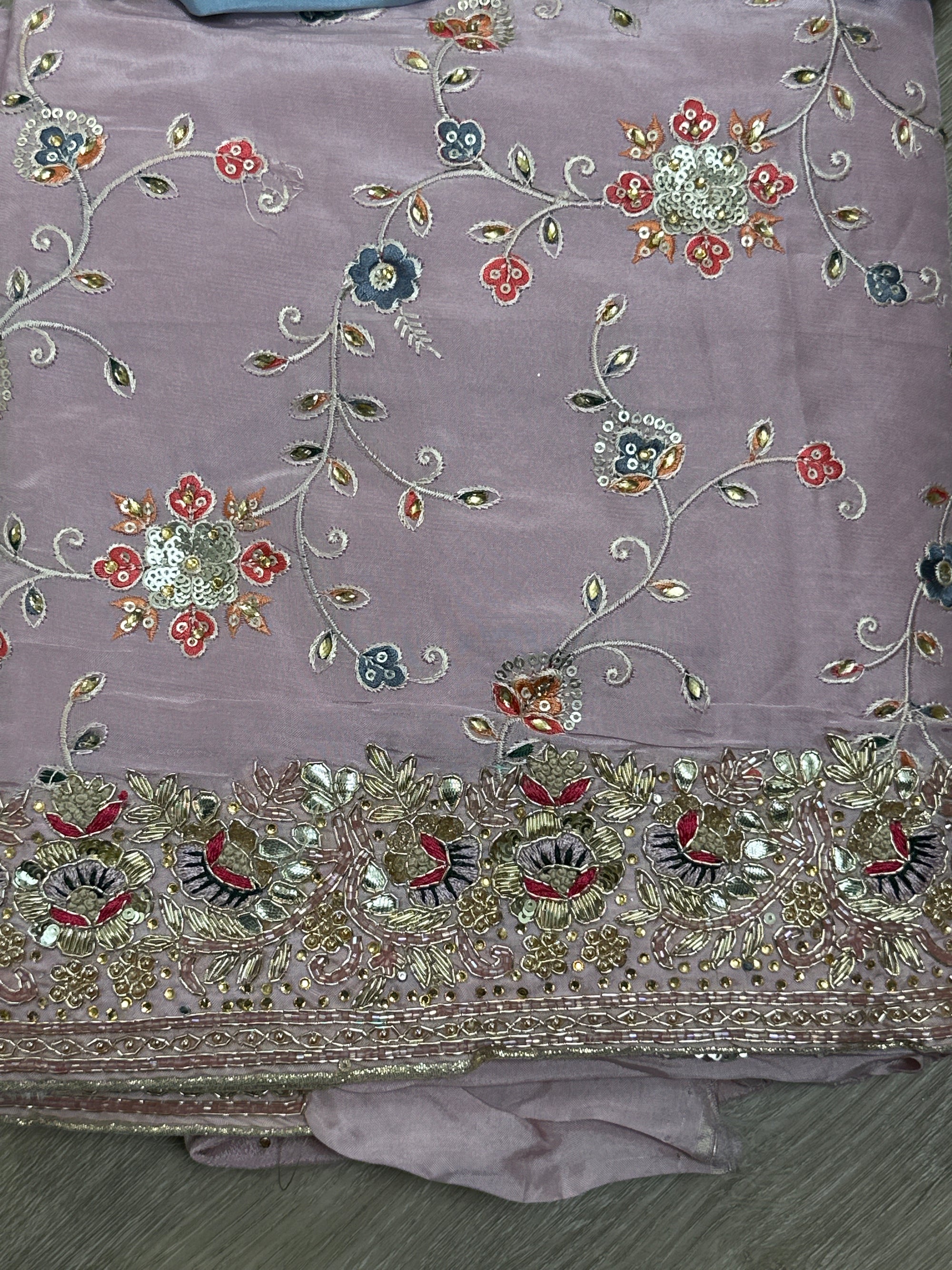 Embroided Sharara Suit