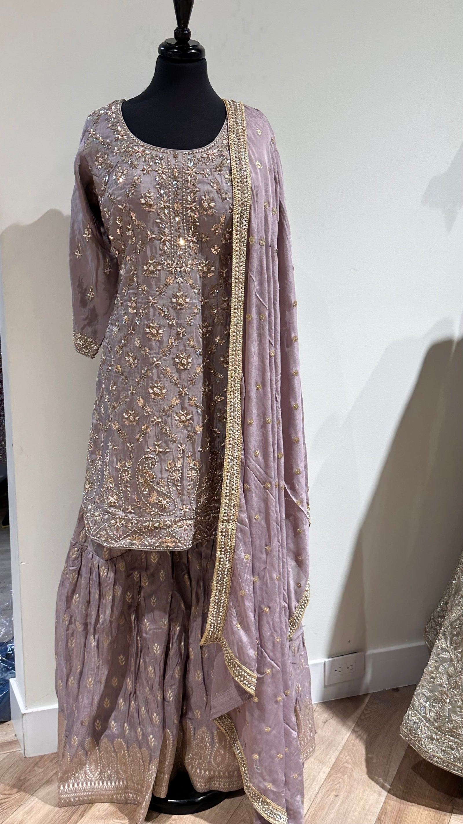 Embroidery Gharara Suit