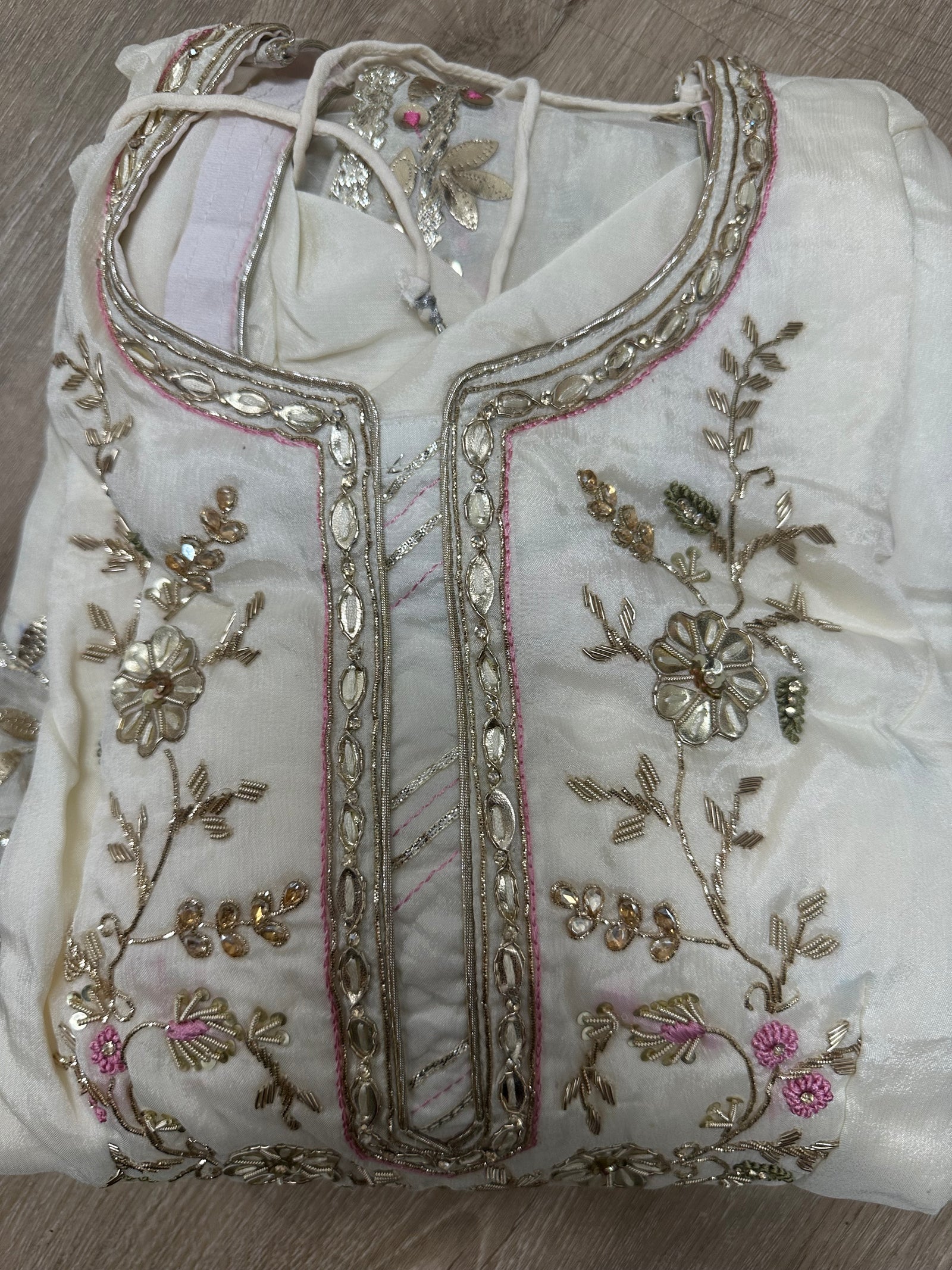 Hand Embroided Gharara Suit