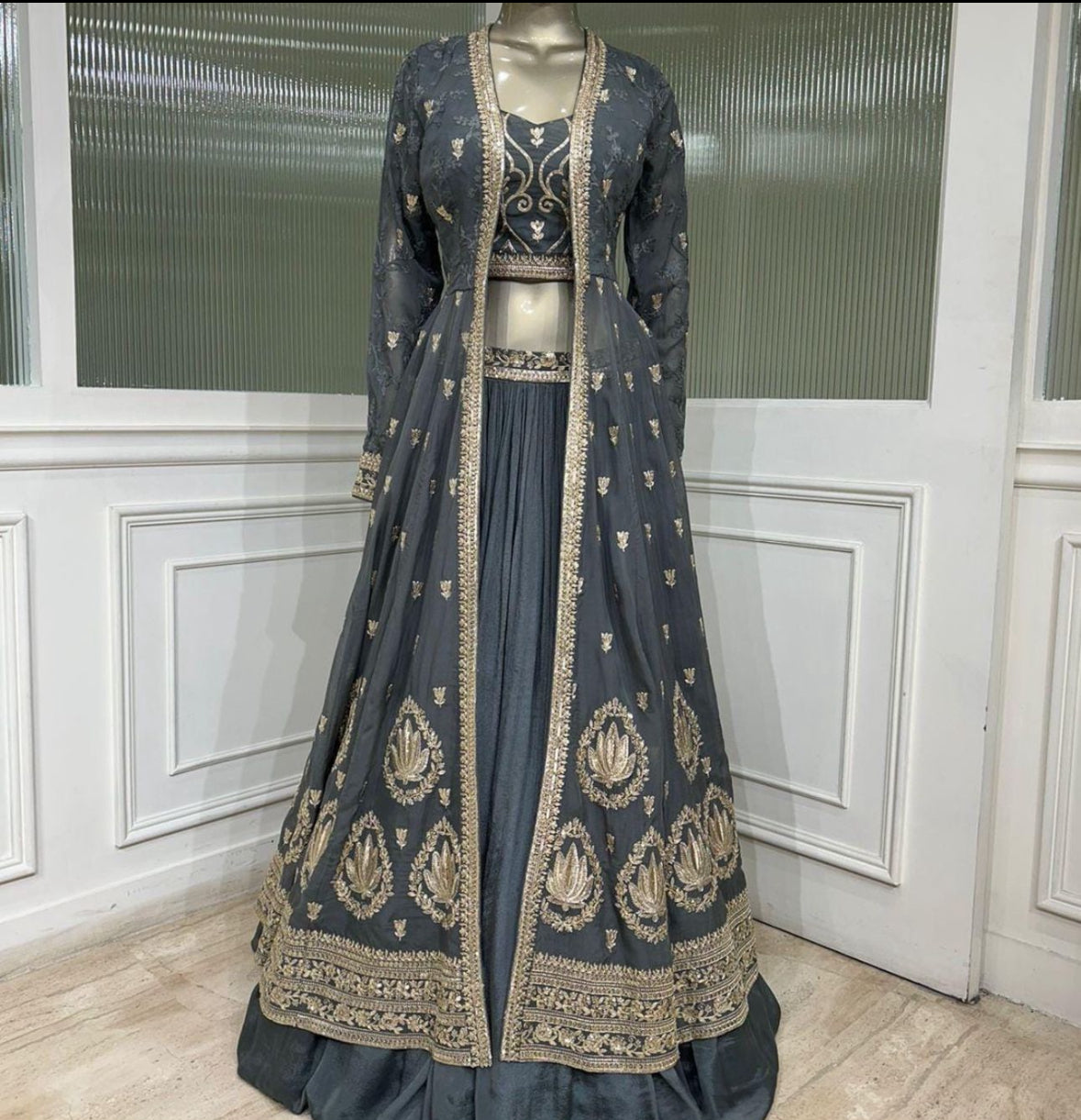 Meadows Lehenga With Jacket