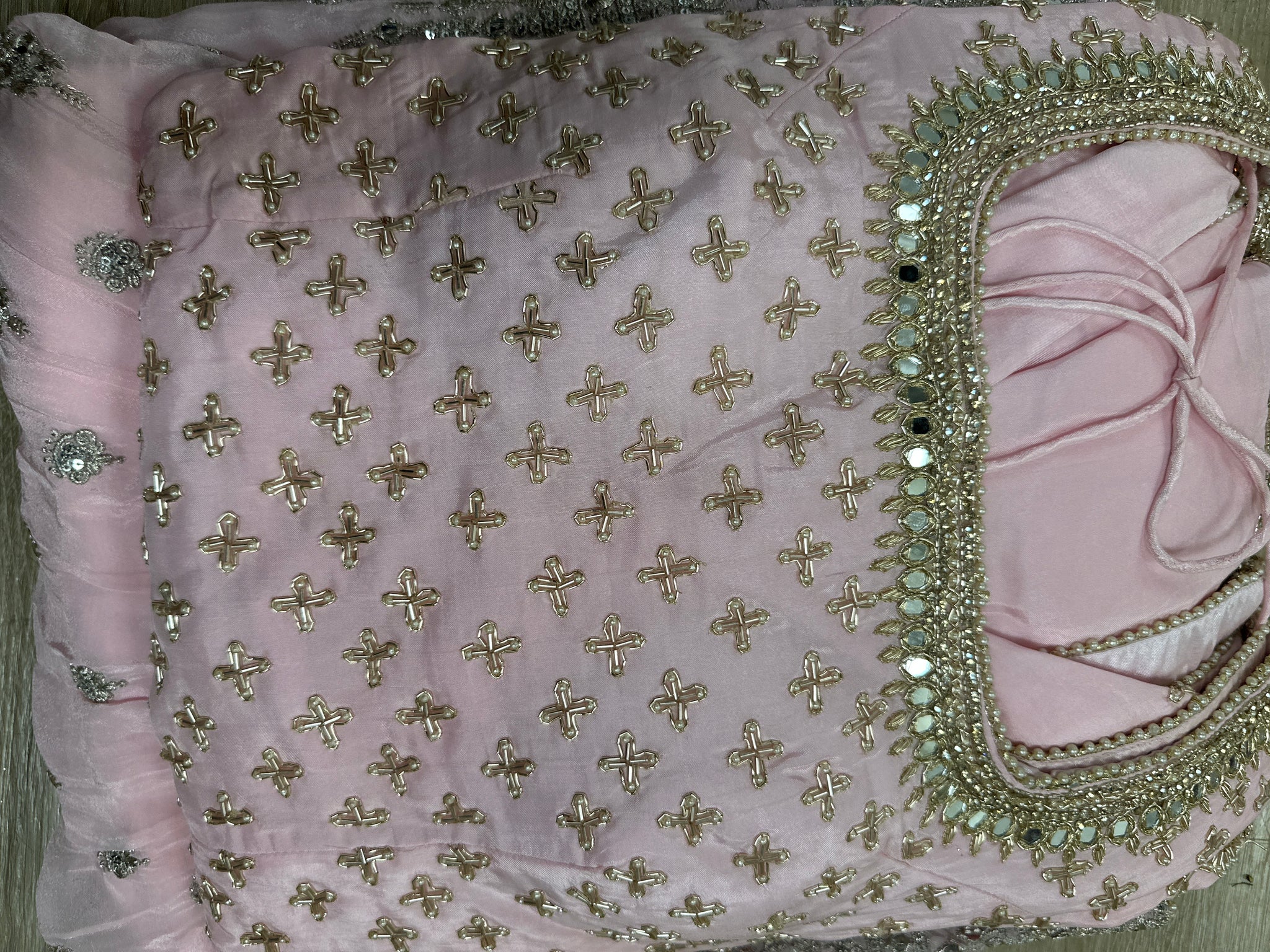 Mirror Work Gharara Suit