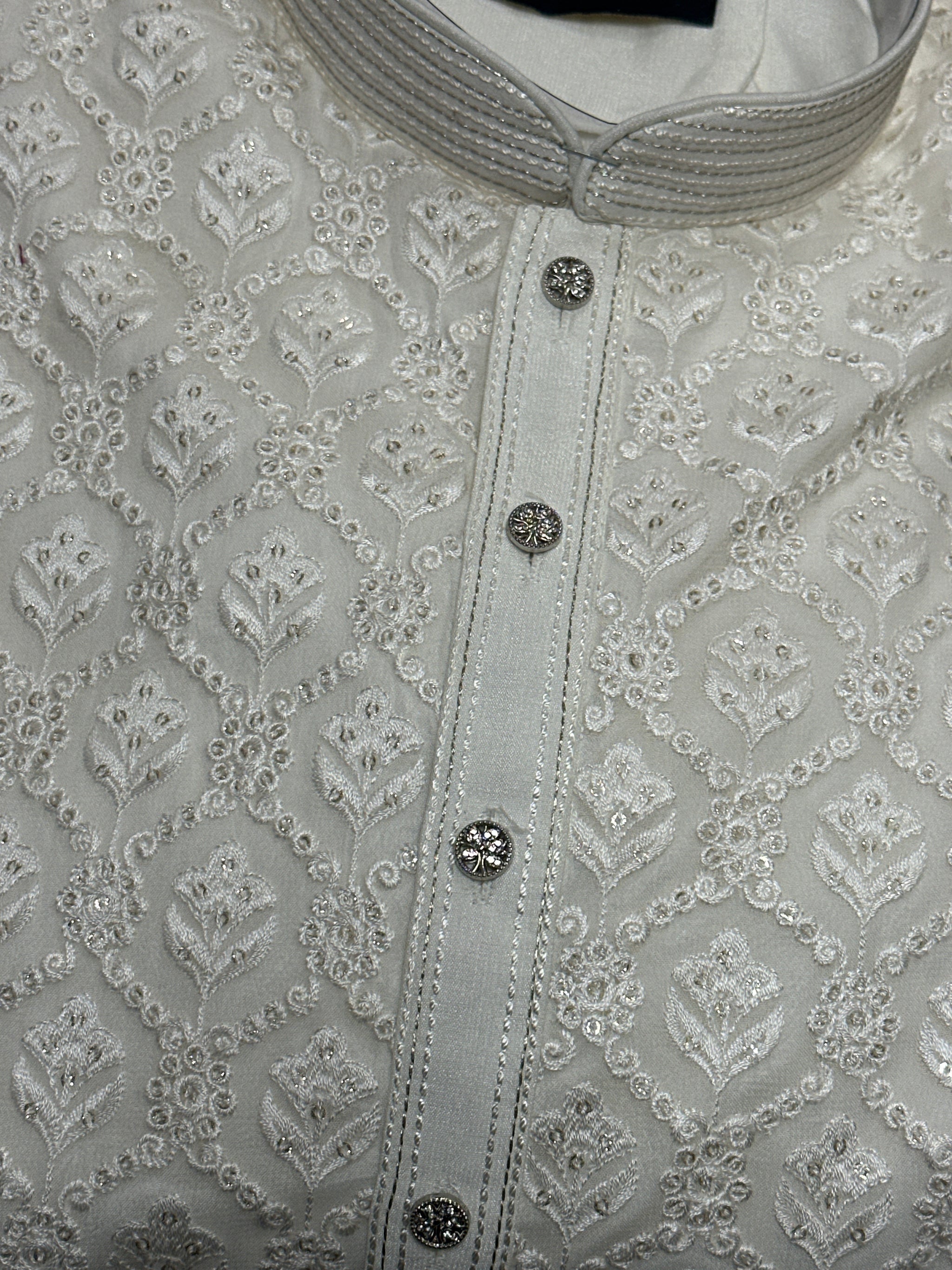 Chikankari Men's Kurta Pajama