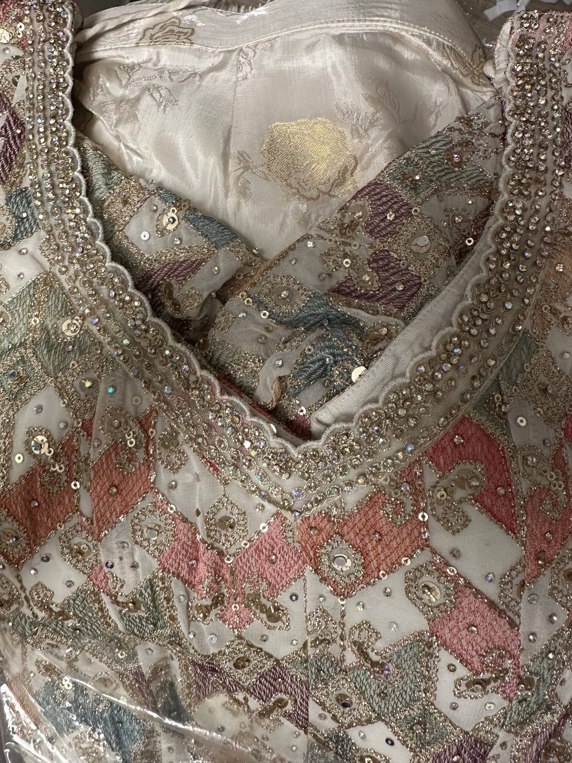 Thread Embroidery With Highlight Shirt with Gharara