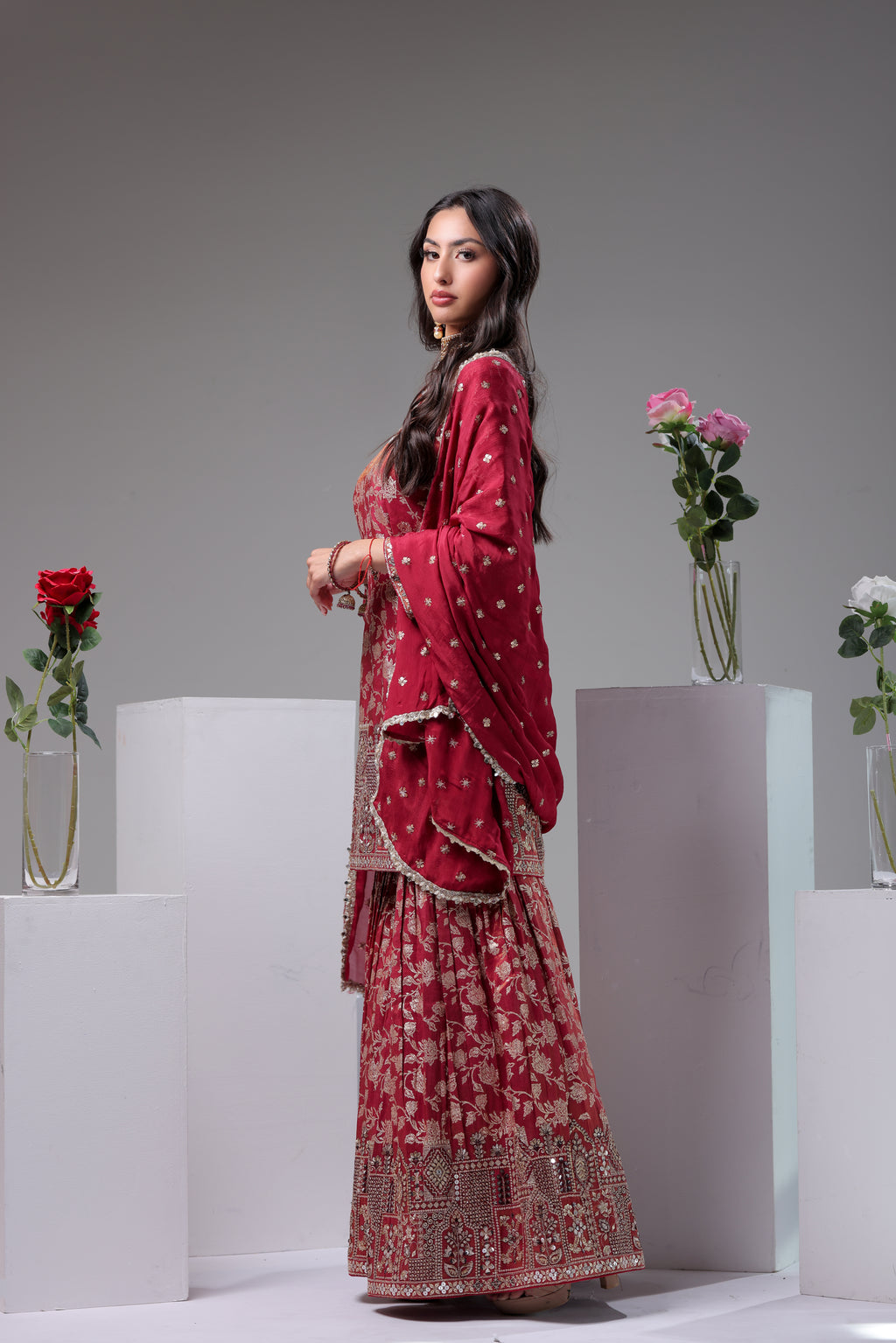 Dazzling Banarasi Gharara Suit