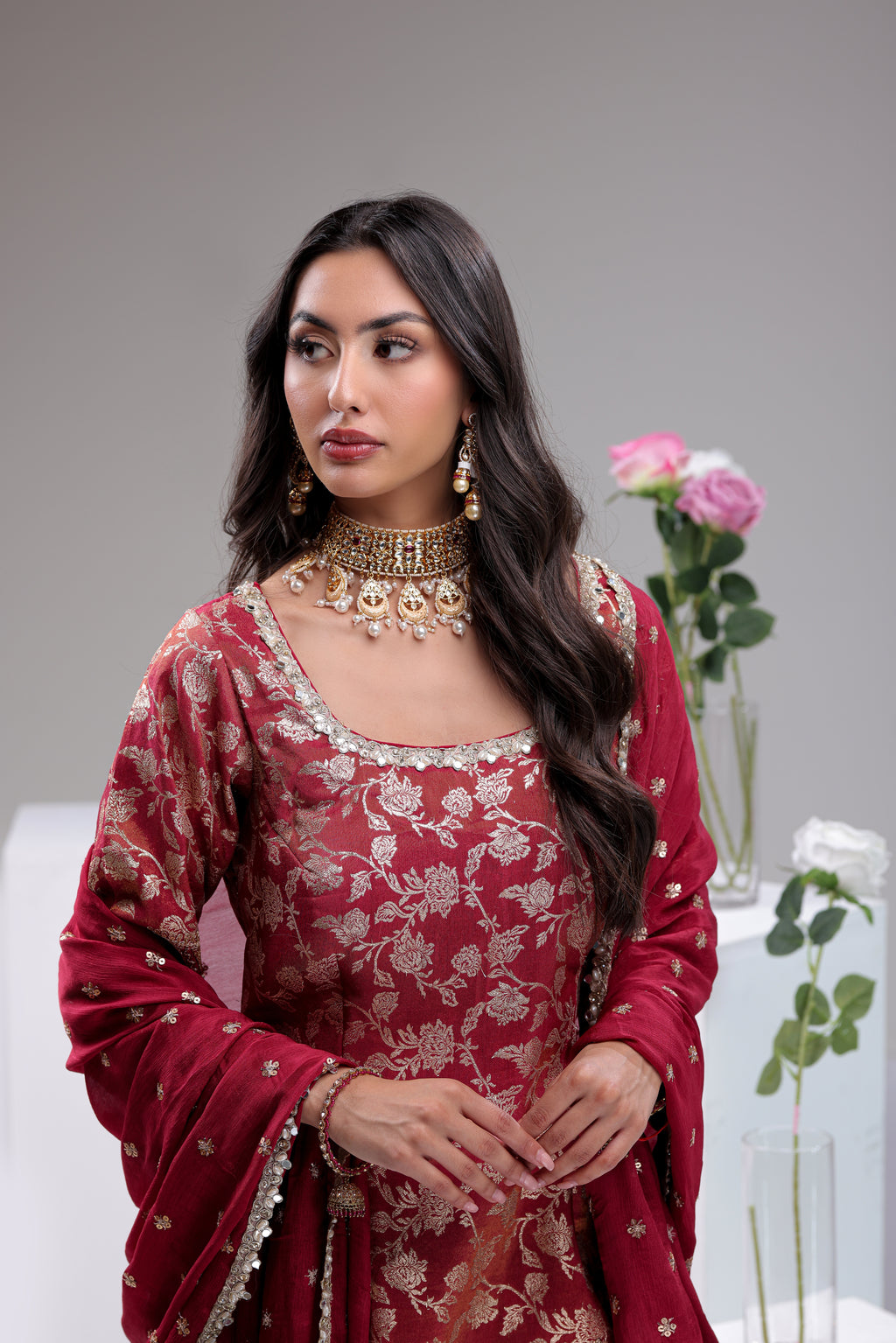 Dazzling Banarasi Gharara Suit