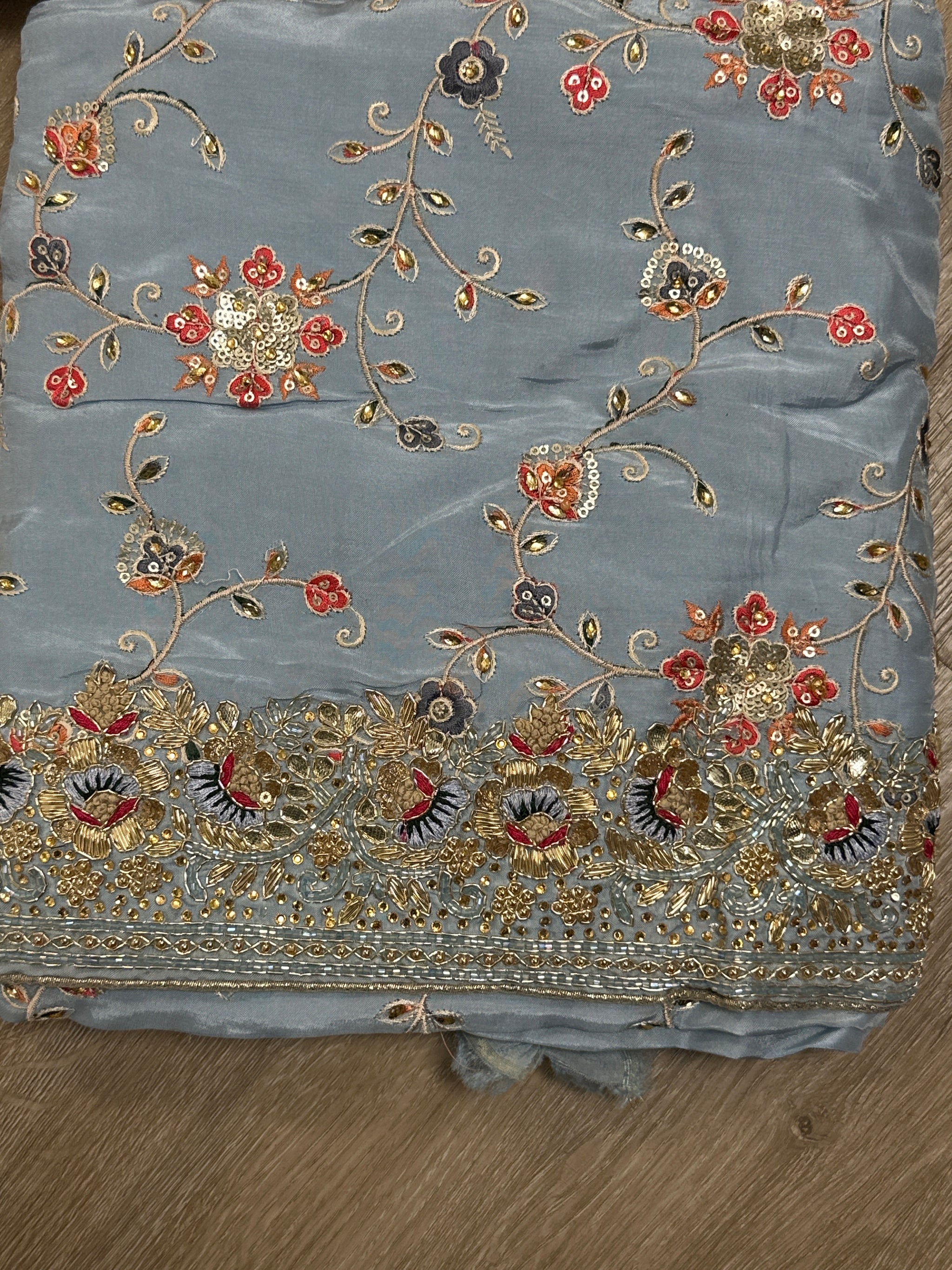 Embroided Sharara Suit