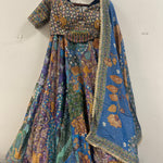 Vintage Look Printed Lehenga