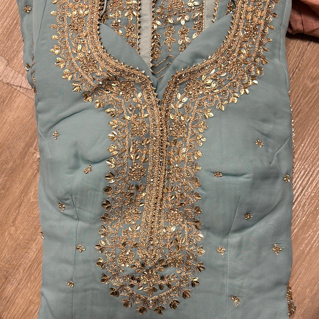 Swarovski Emboidery Sharara Suit