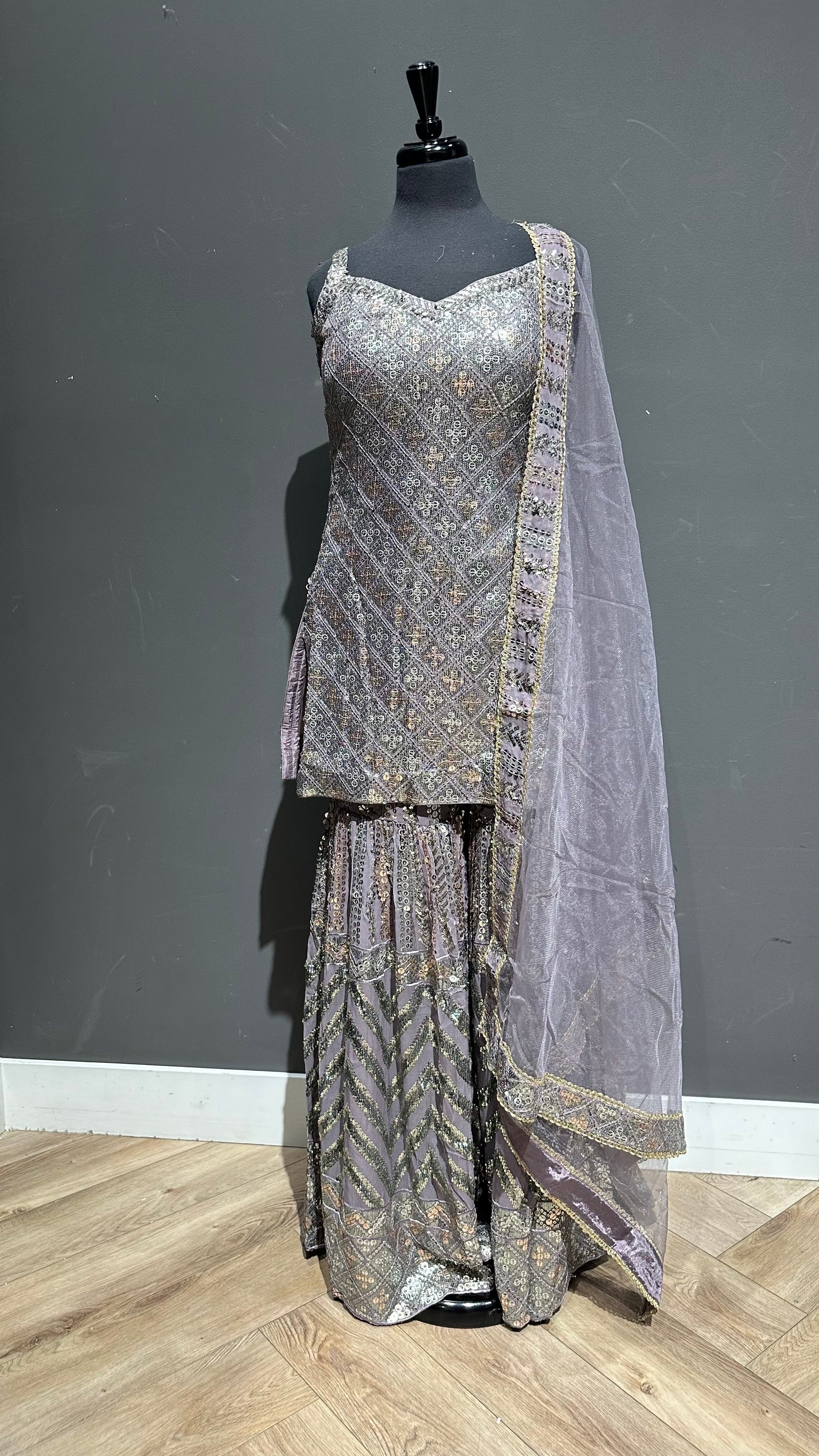 Dazzle around Gharara Suit