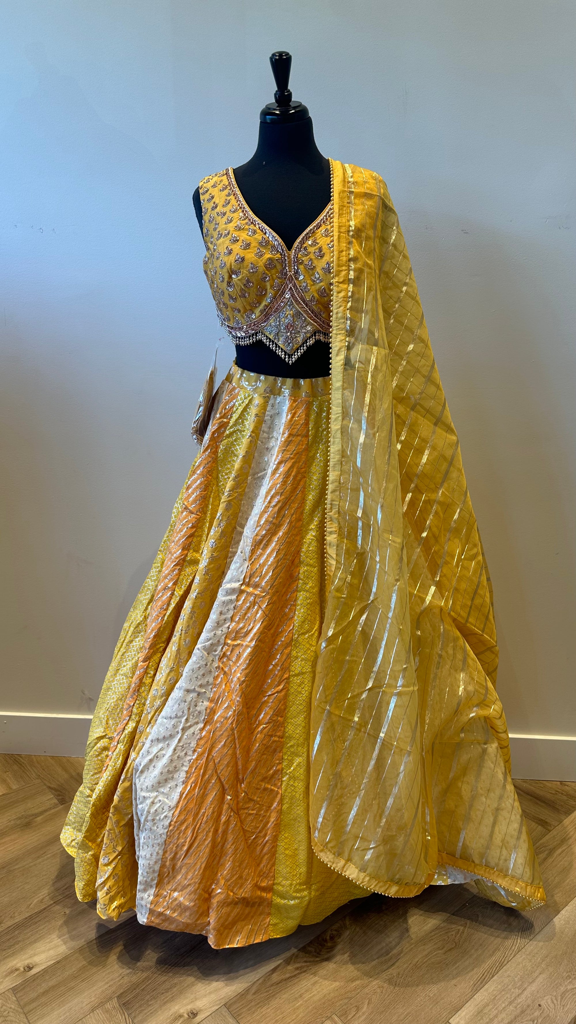 Yellow Banarsi Lehenga