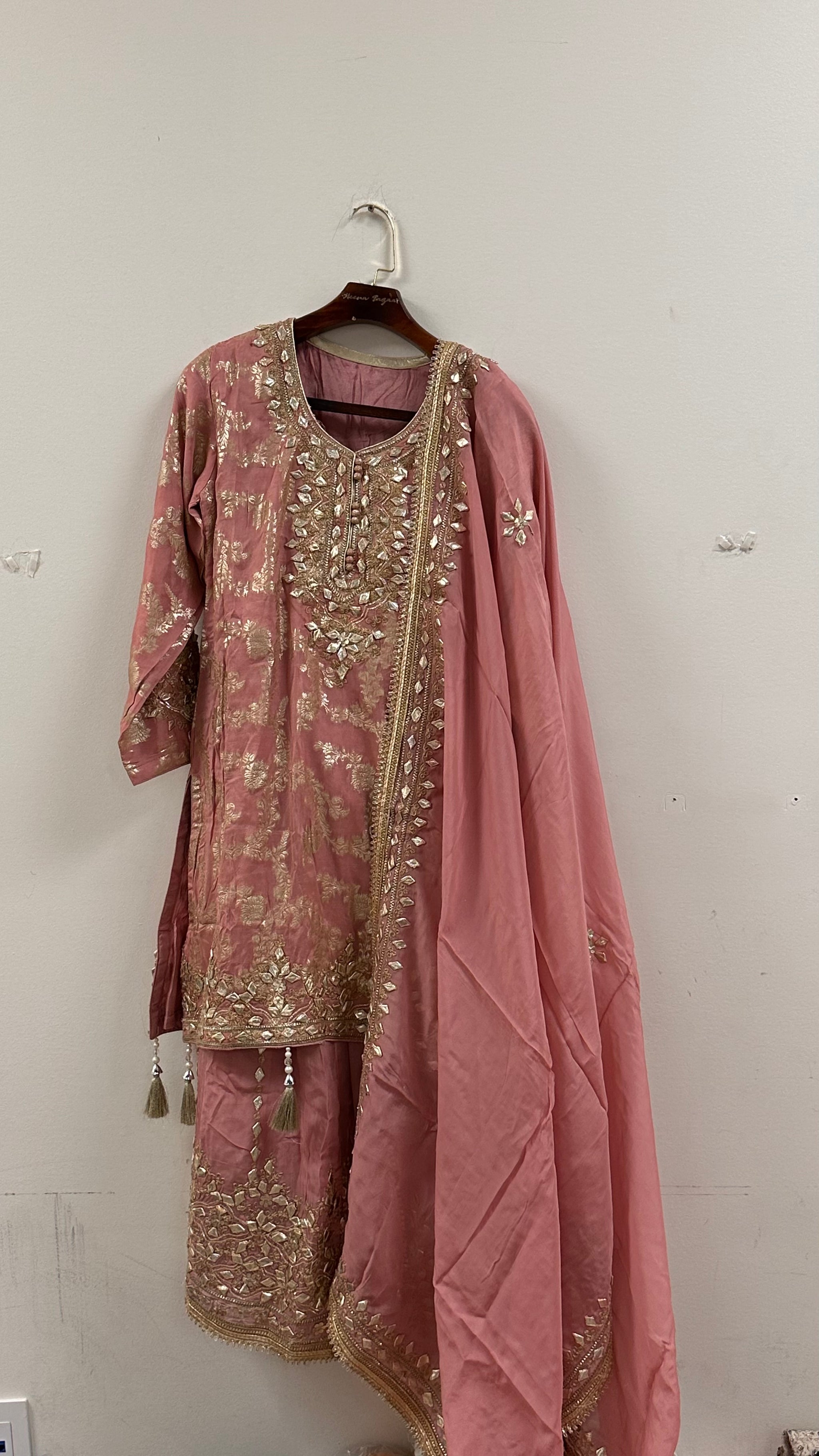 Banarasi Anarkali Sharara with Gotta Patti work