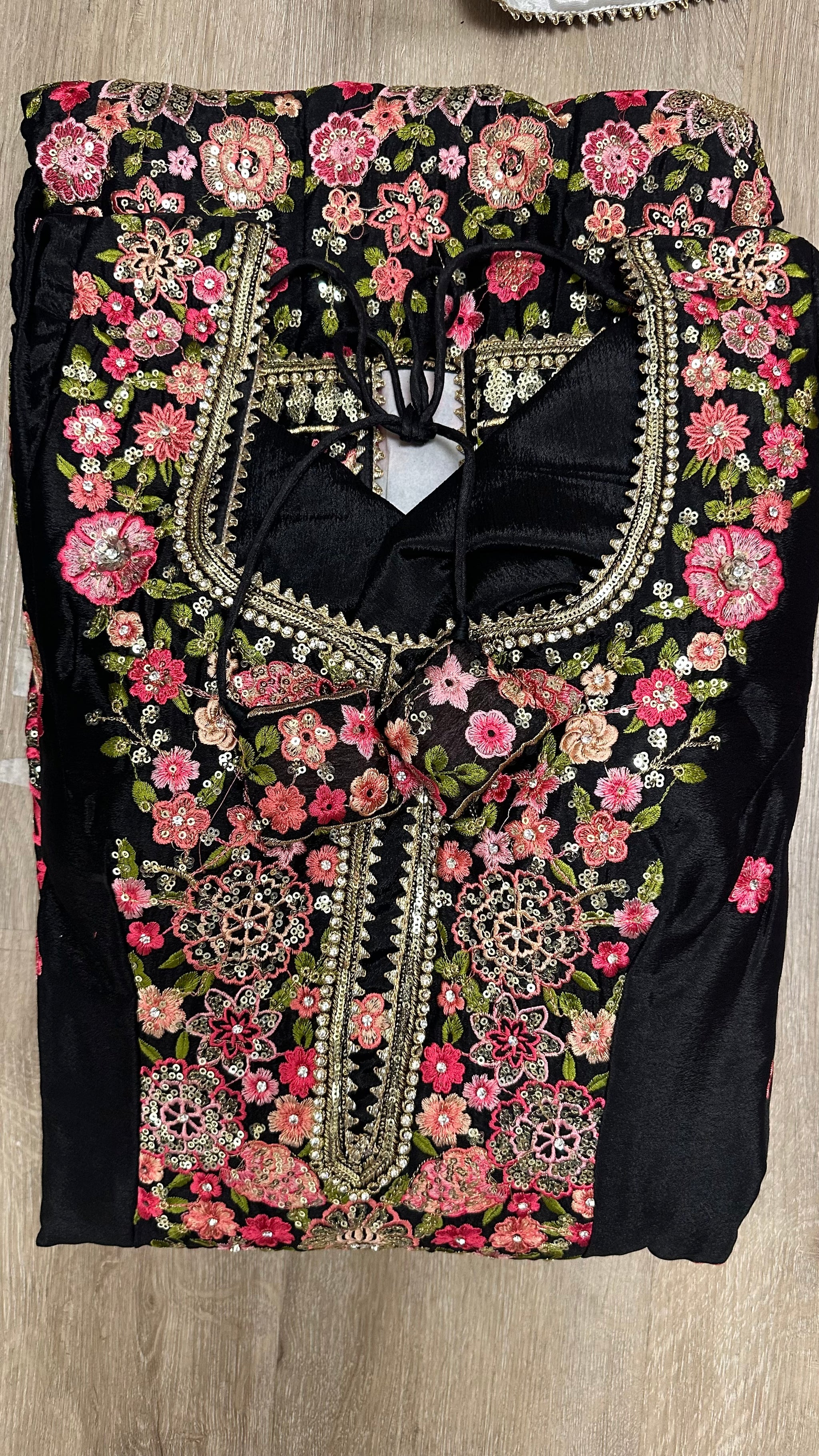 Heavy Floral Thread Work Sharara Suit