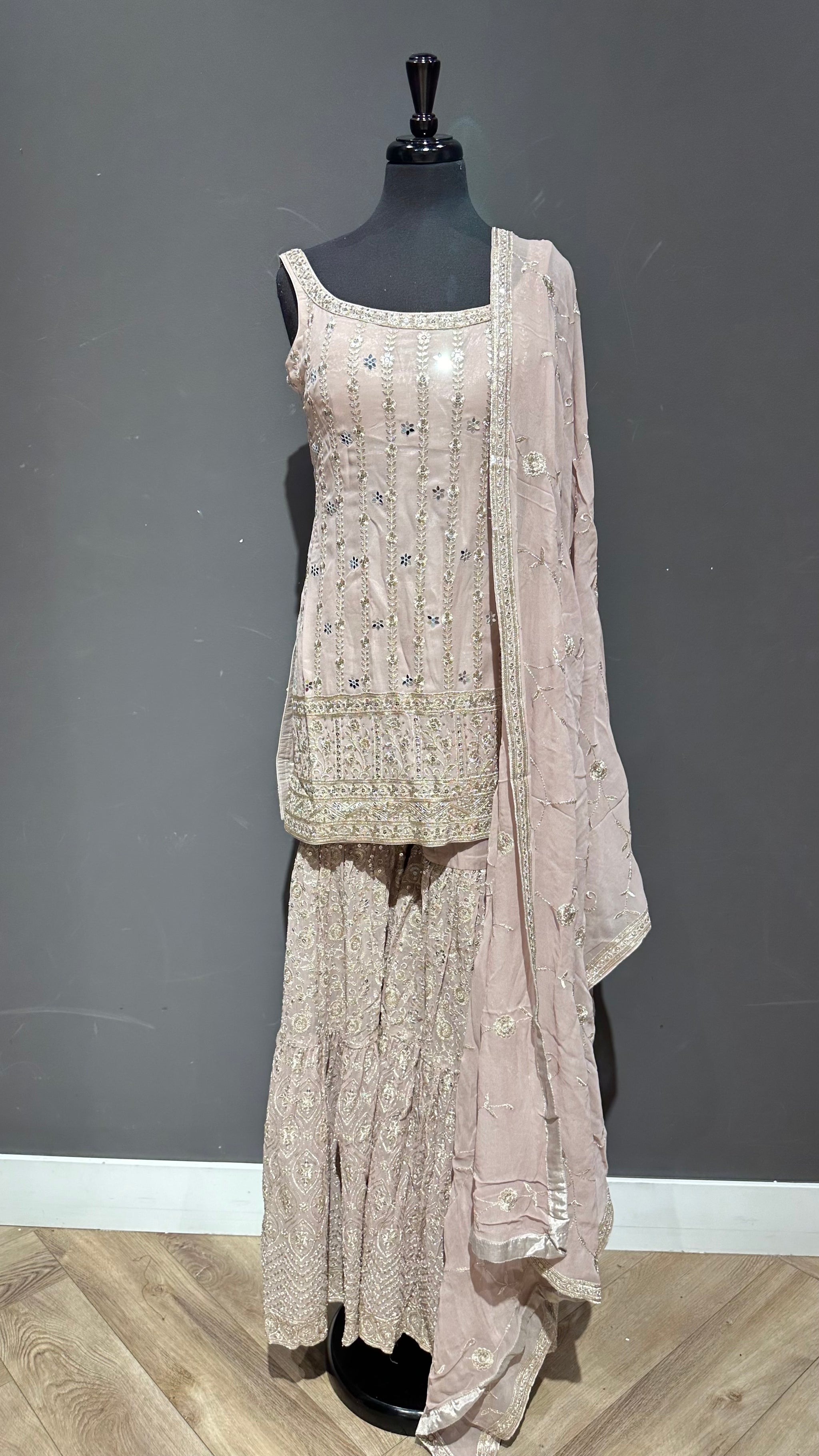 Embellished Gharara Suit