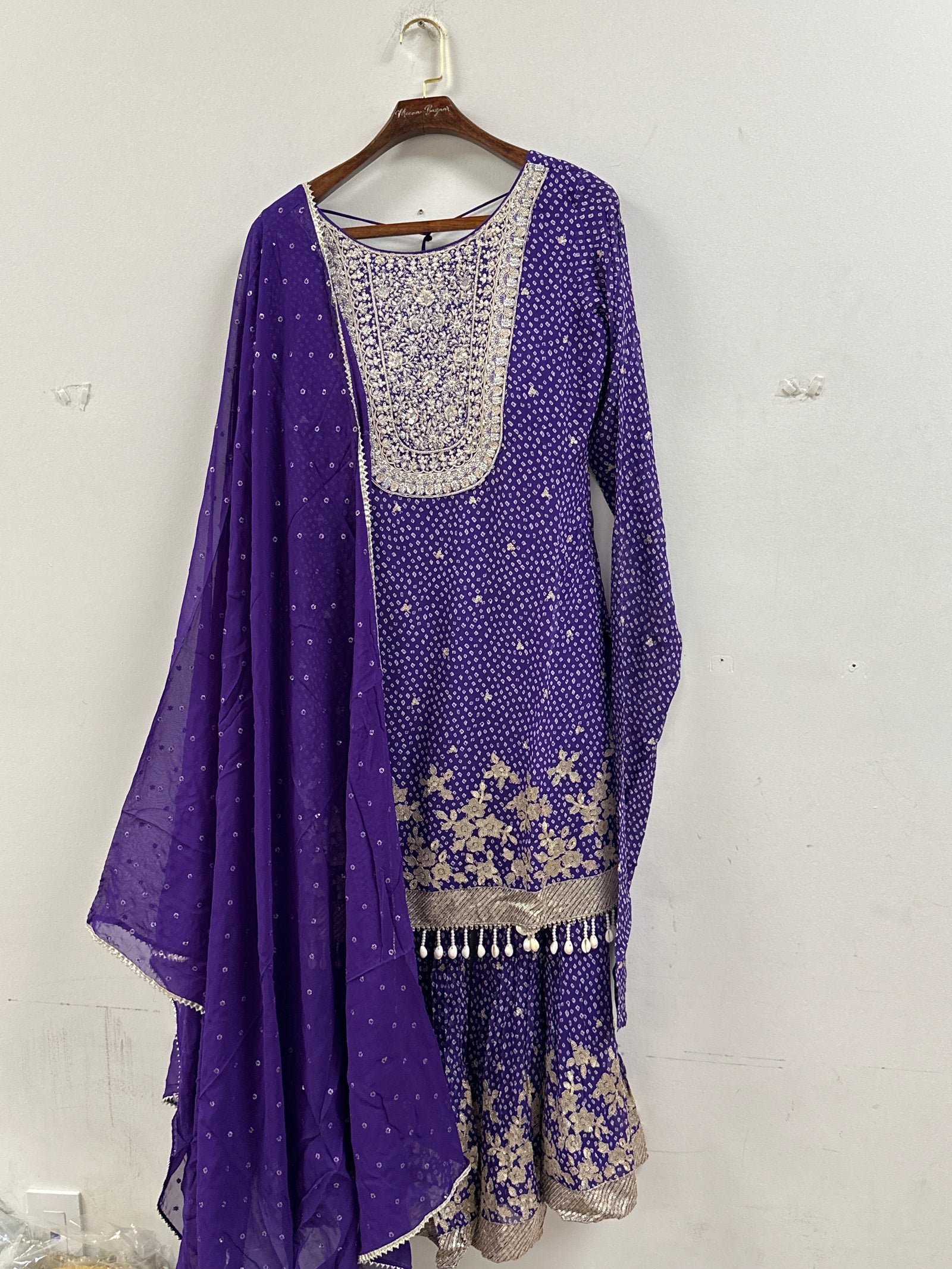 Bandani Gharara Suit