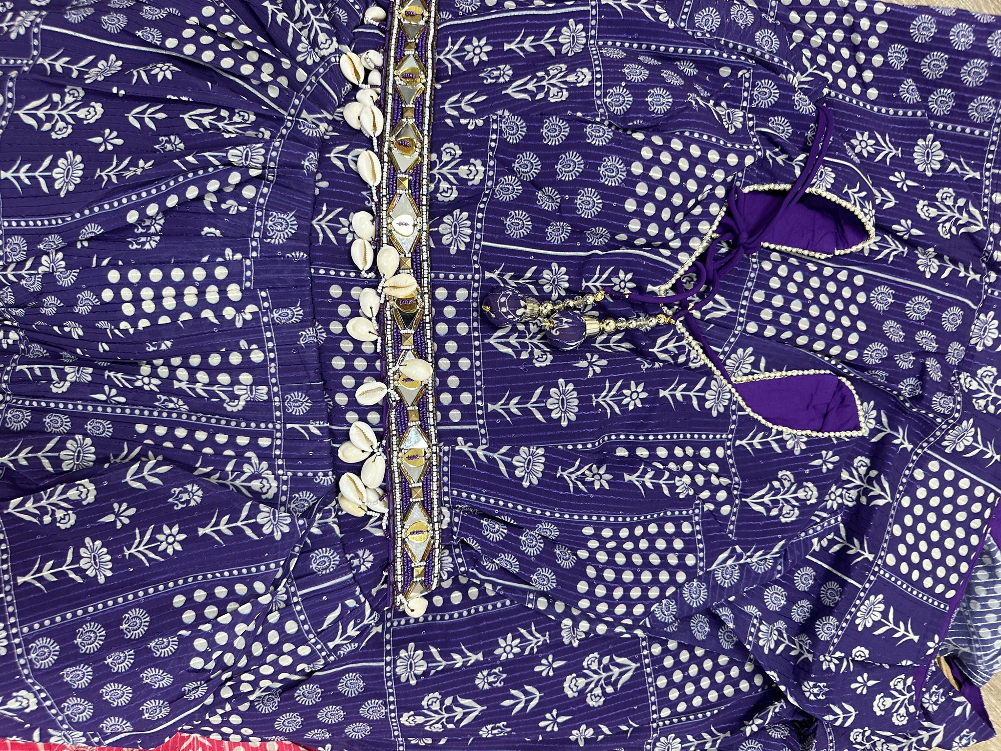 Printed Anarkali With Dupatta