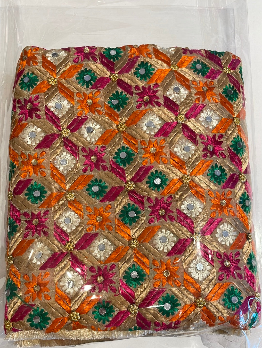 Multi Colour Chinnon Phulkari Dupattas