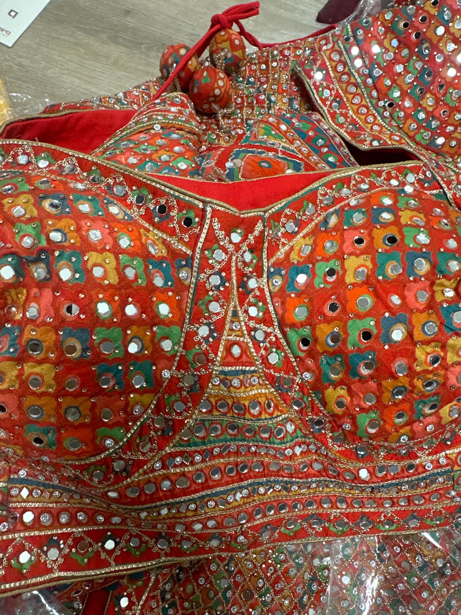 Magnificent Colourful Jaggo Lehenga