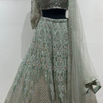 Mint Embellished Lehenga