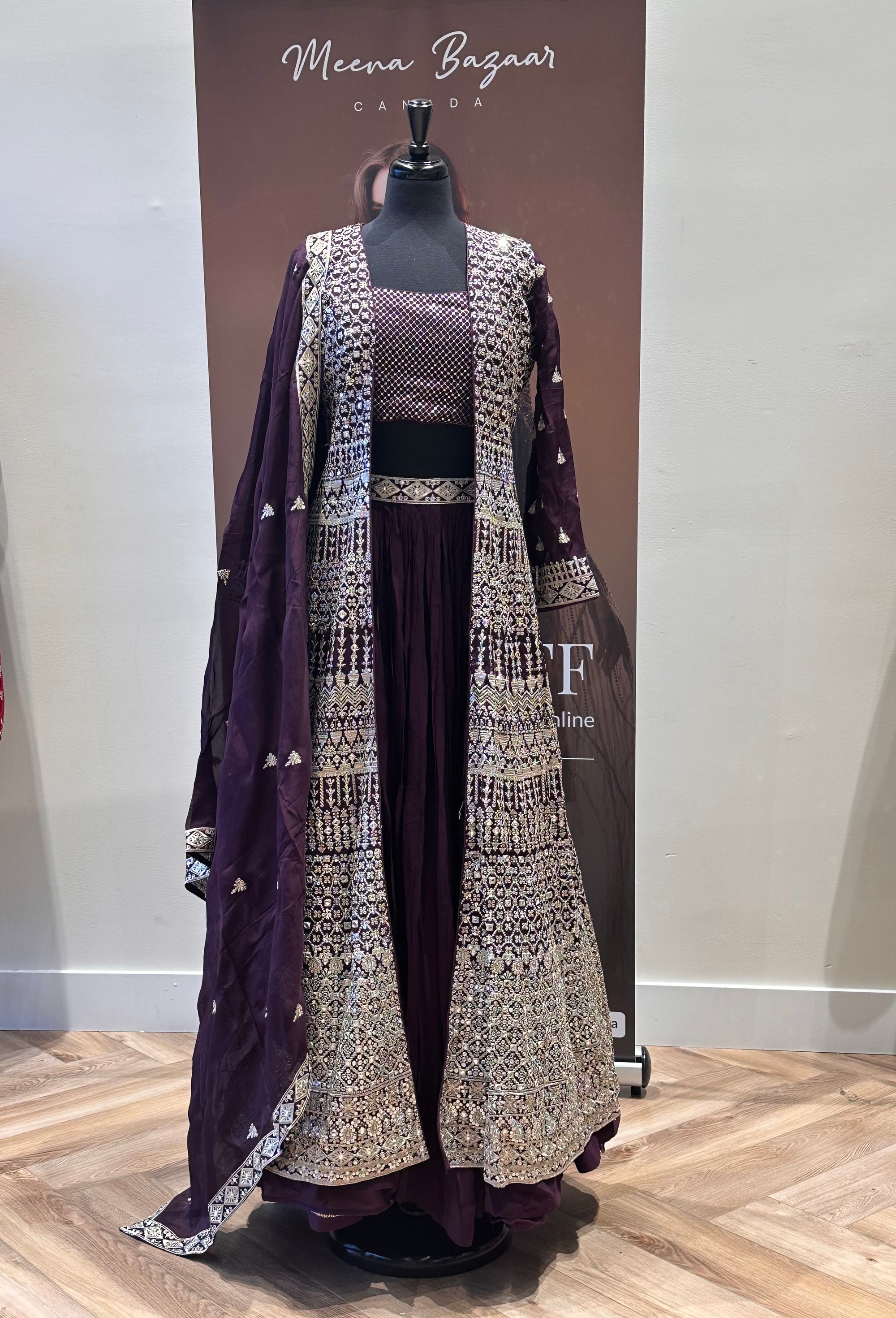 Embroided Jacket Lehenga