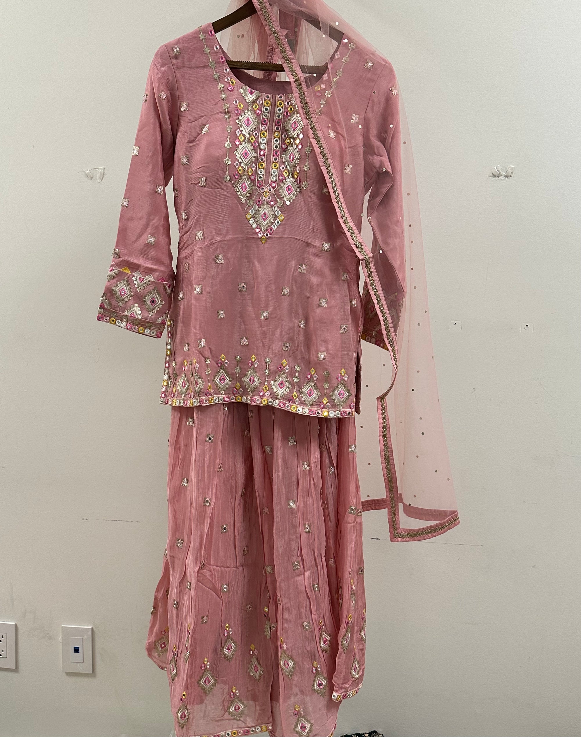 Short Length Shirt with Sharara