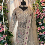 Charismatic Sharara Suit With Sequins And Thread Work