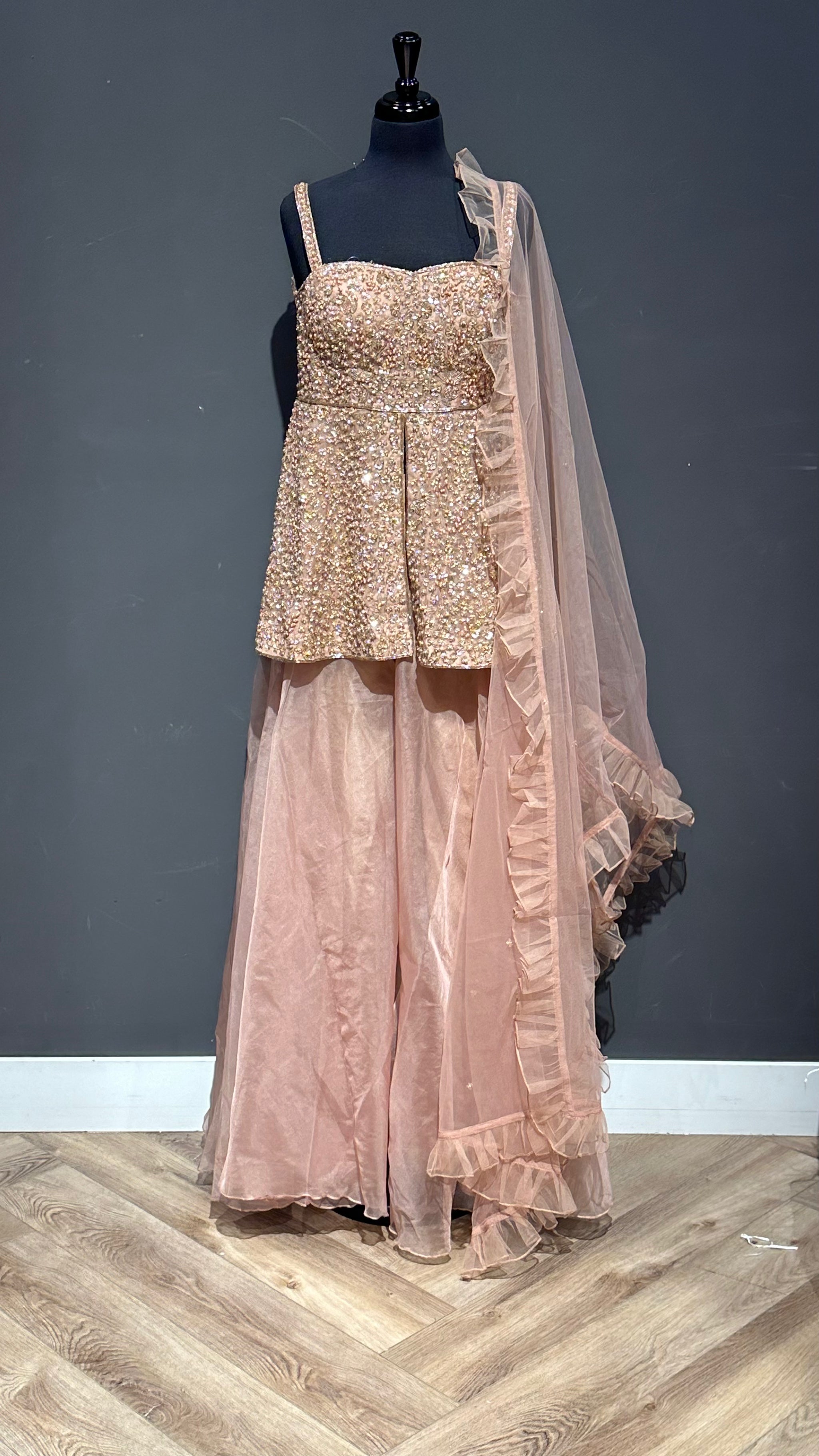 Sequin Embellished Sharara suit