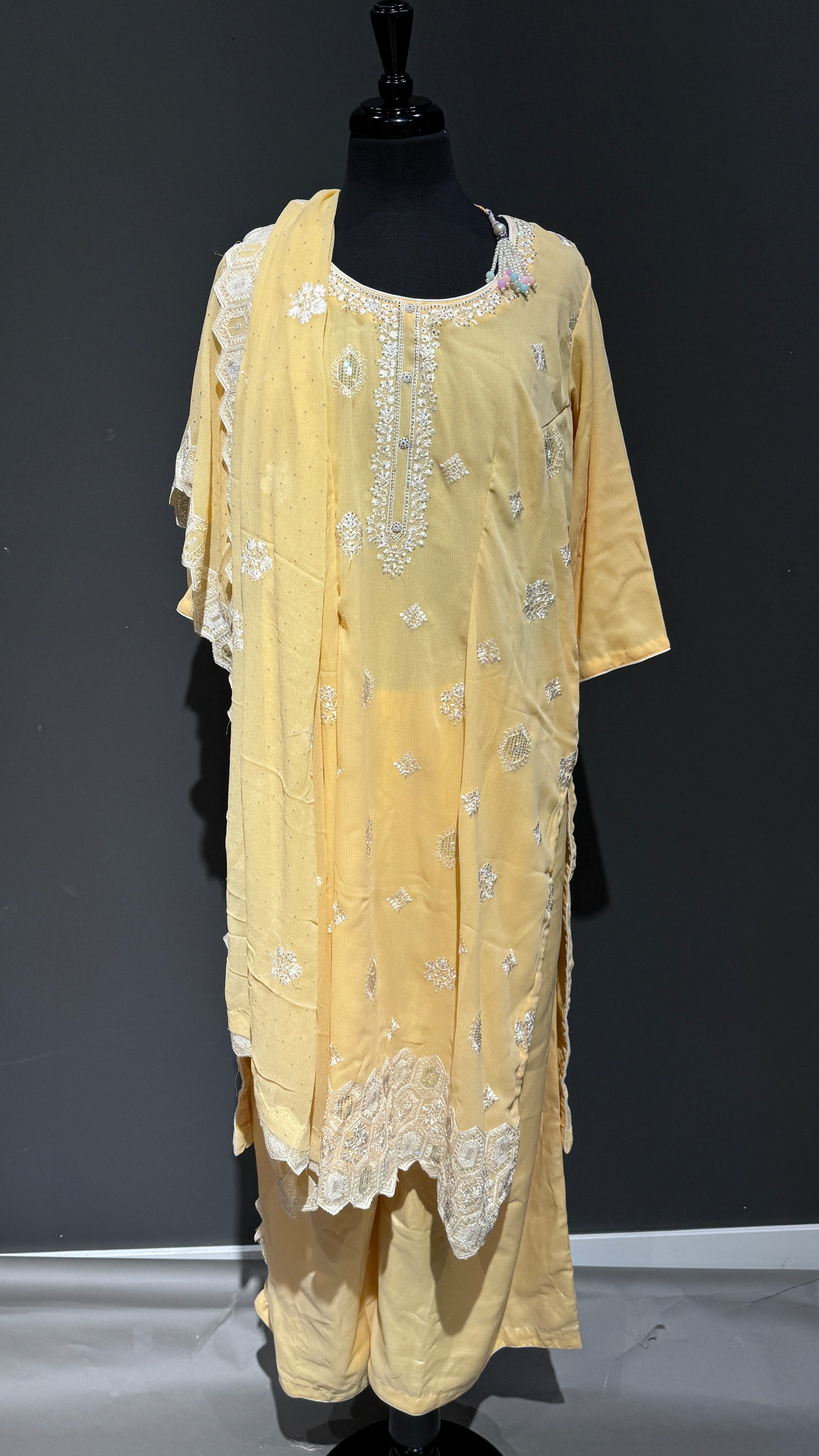 Refined Pant Suit with Salwar