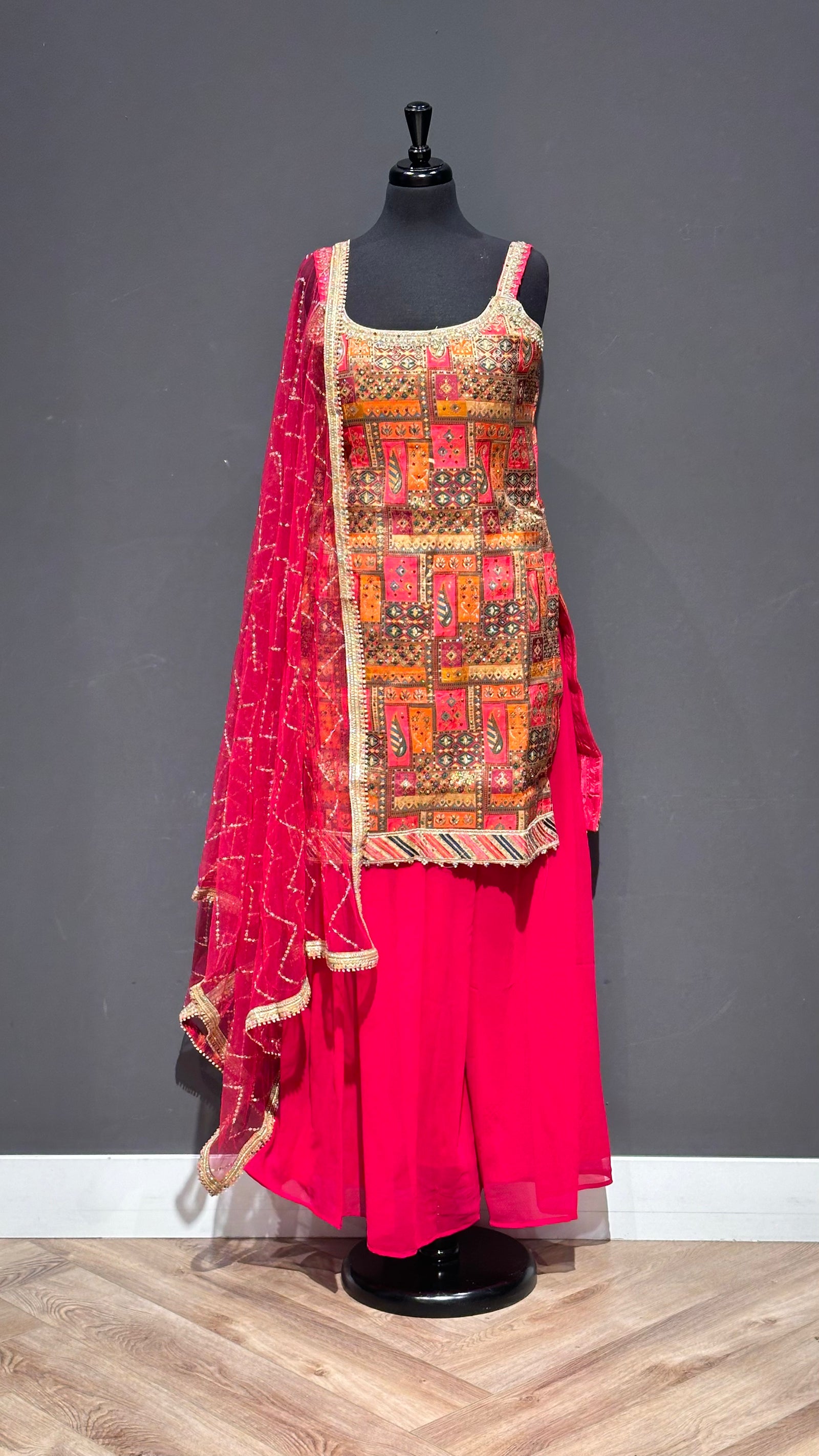 Printed Gharara Suit