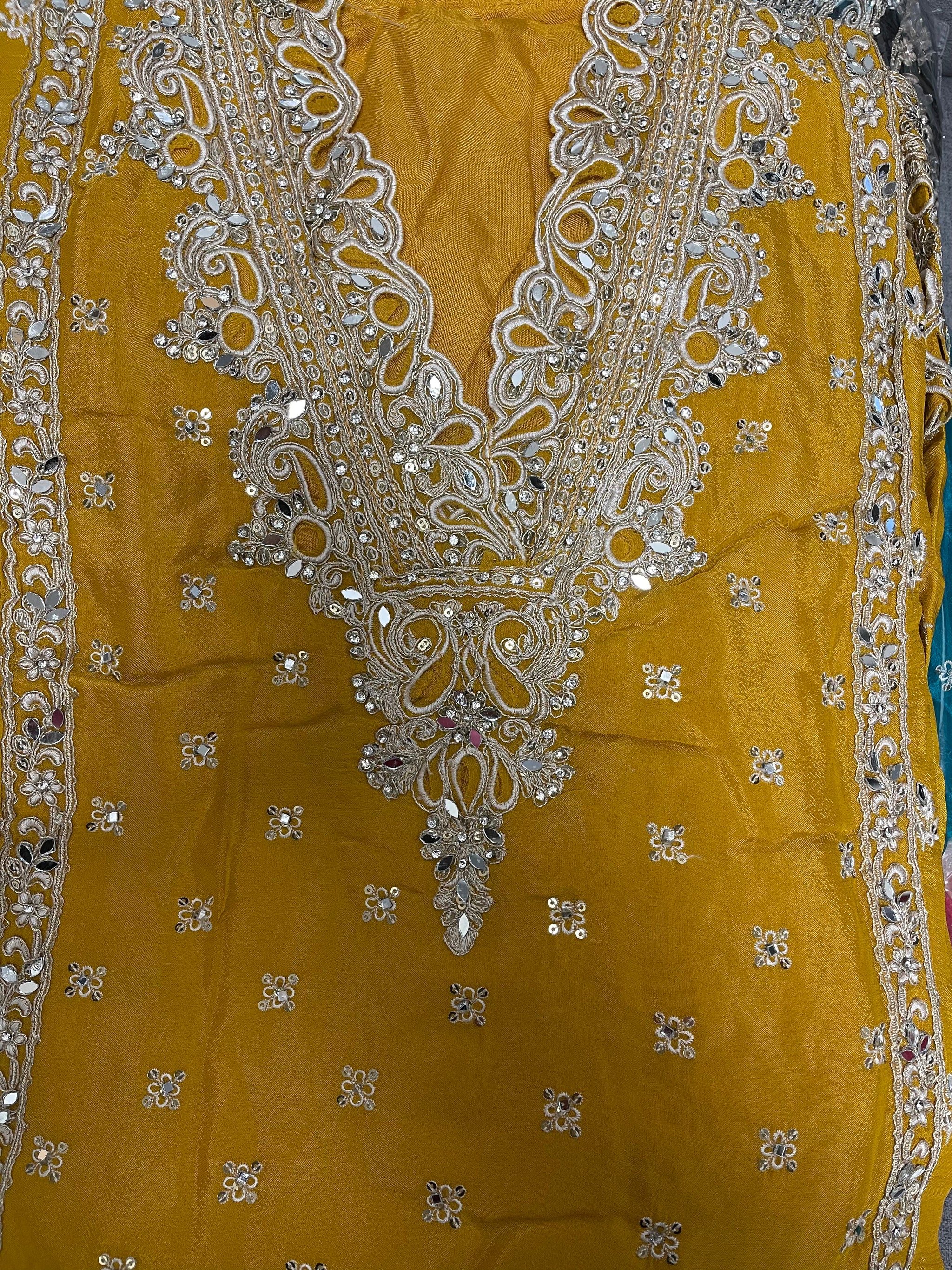 Stunning Cut-Work Pakistani Style Plazzo Suit