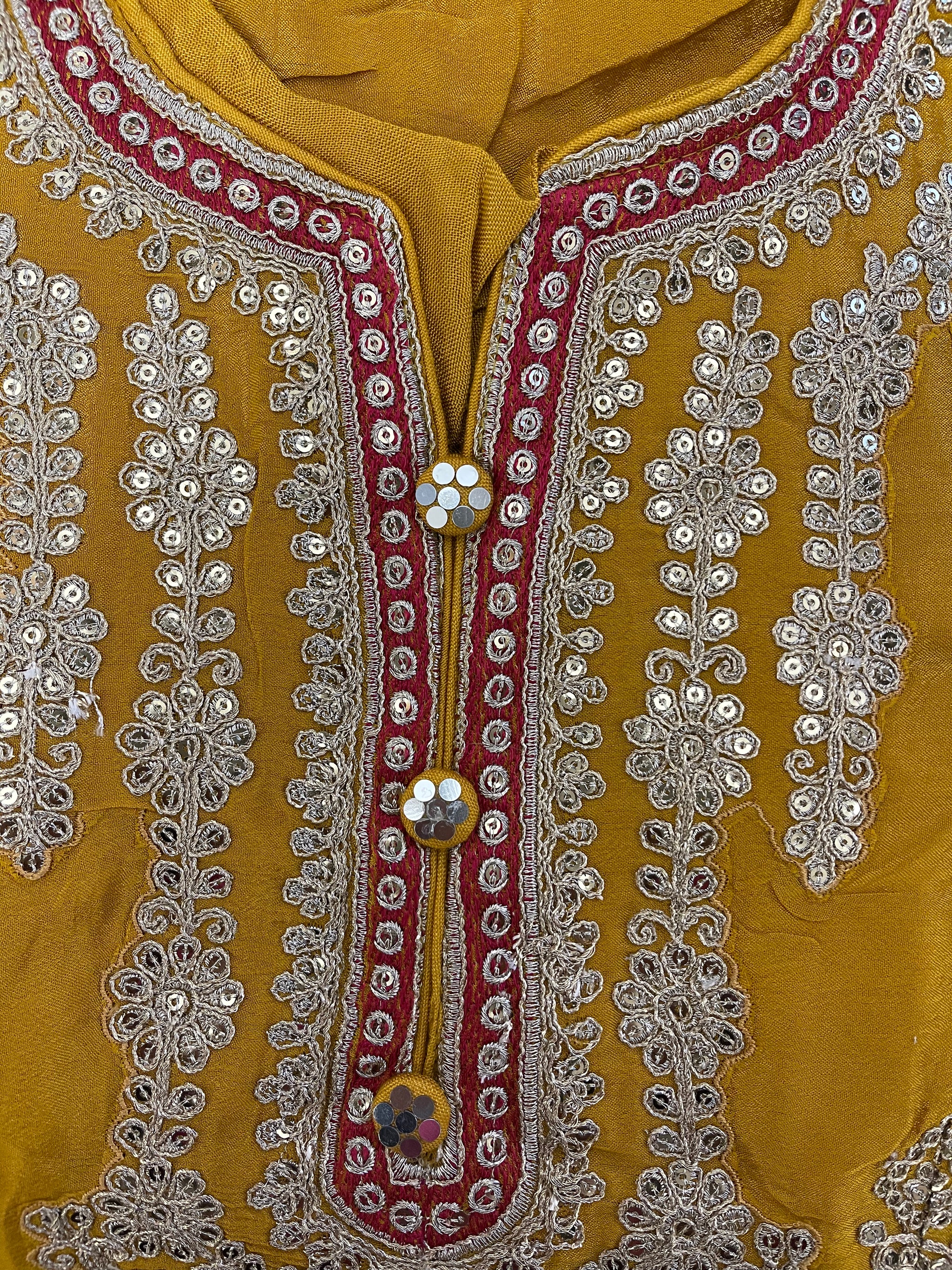 Thread Embroidery Sharara Suit