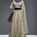 Two-tone Banarsi Printed Lehenga