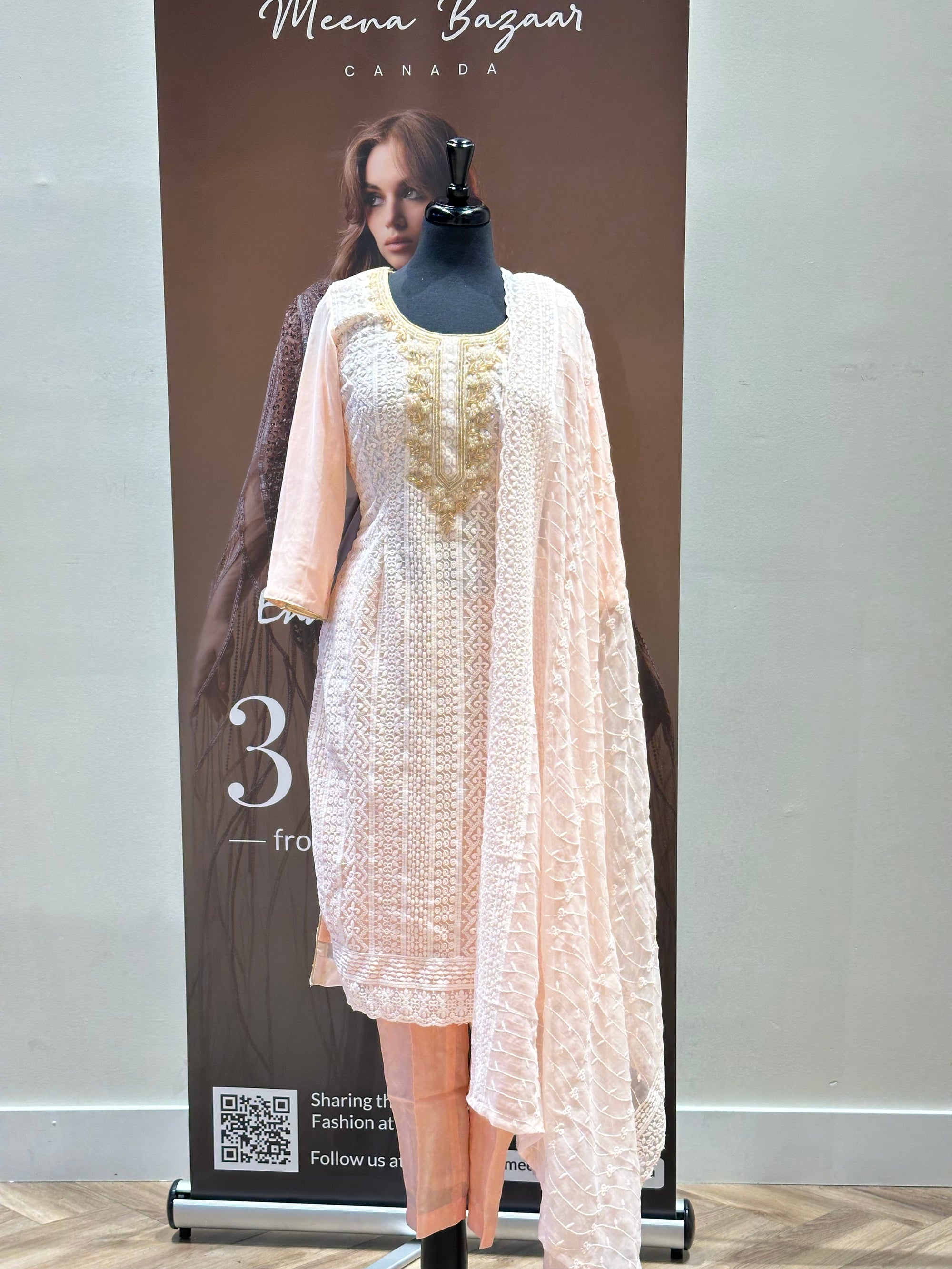 Chikankari Pant Suit