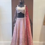 Thread Work Ombré Lehenga