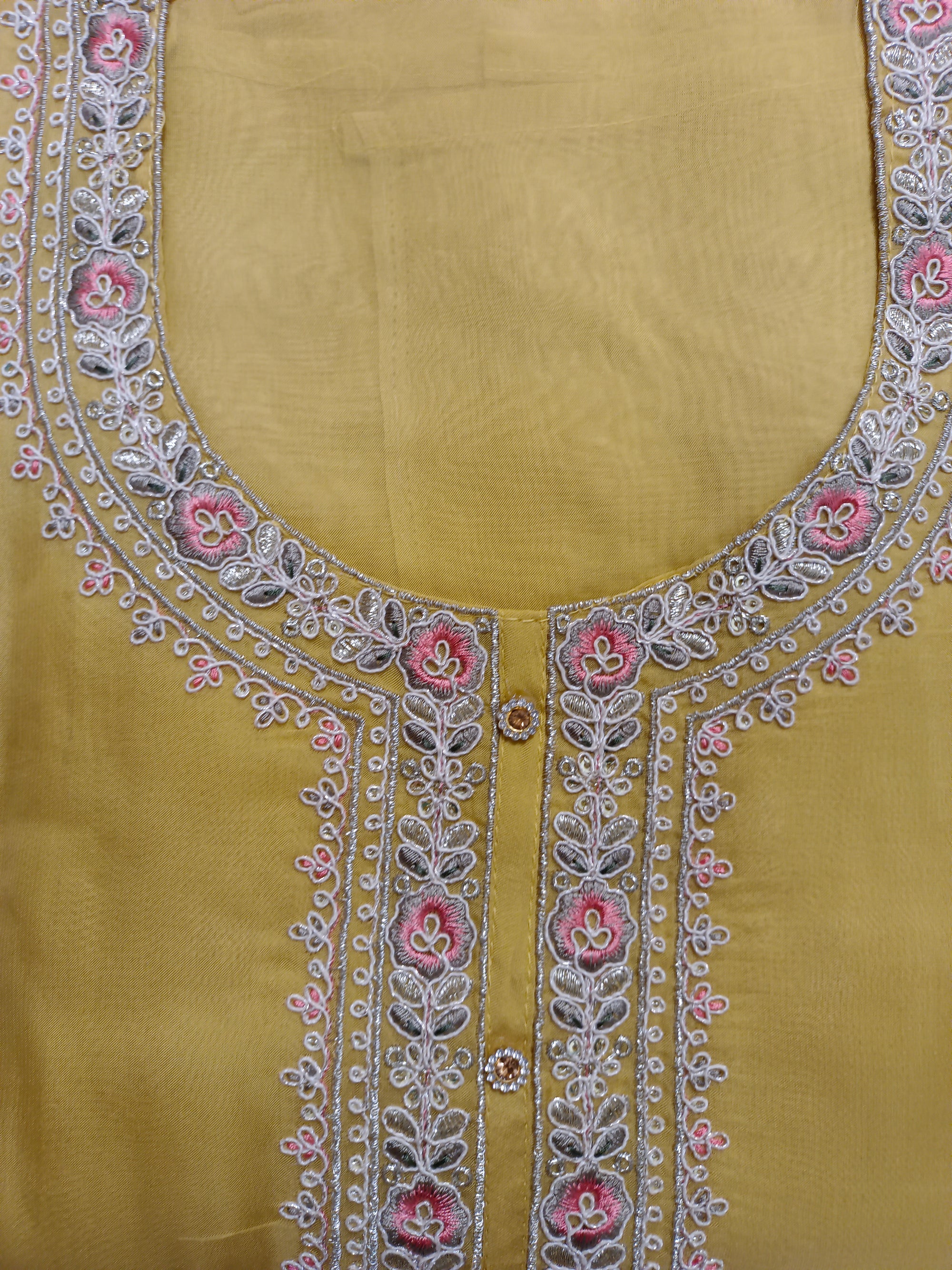 Unstitched embroidered suit