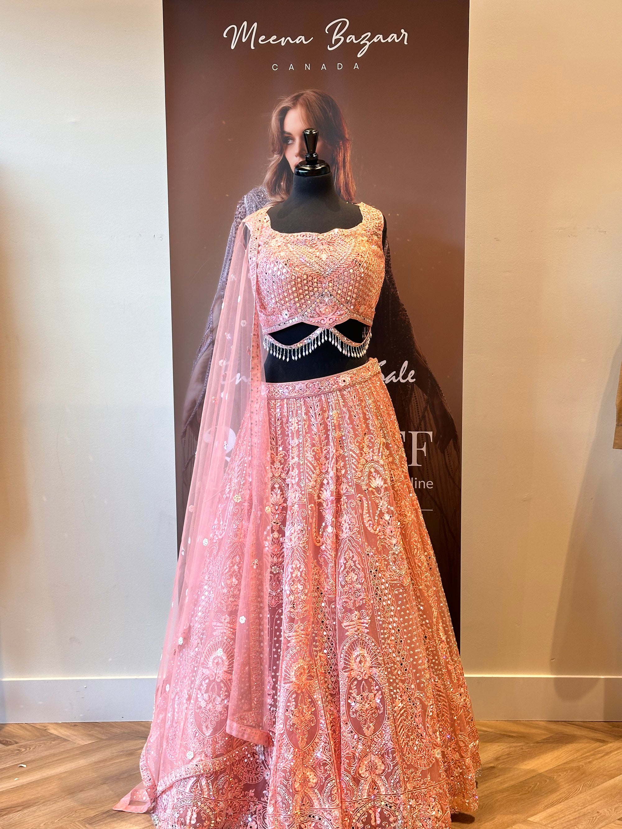 Sparkling Mirror Embellished Lehenga