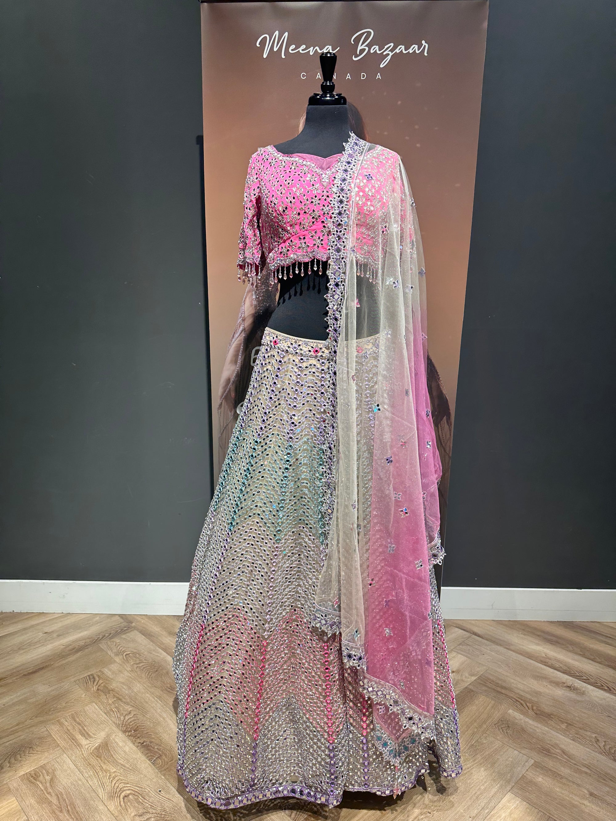 Draped Dreams Multi Color Lehenga