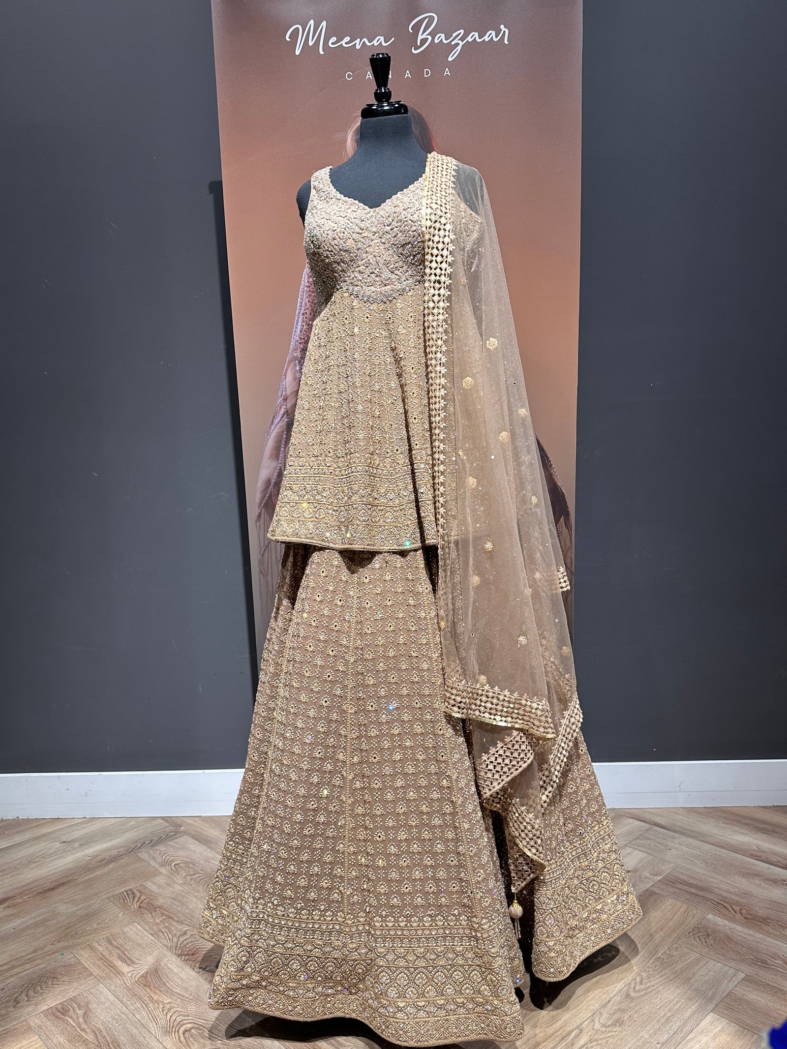 Thread work Shirt Lehenga