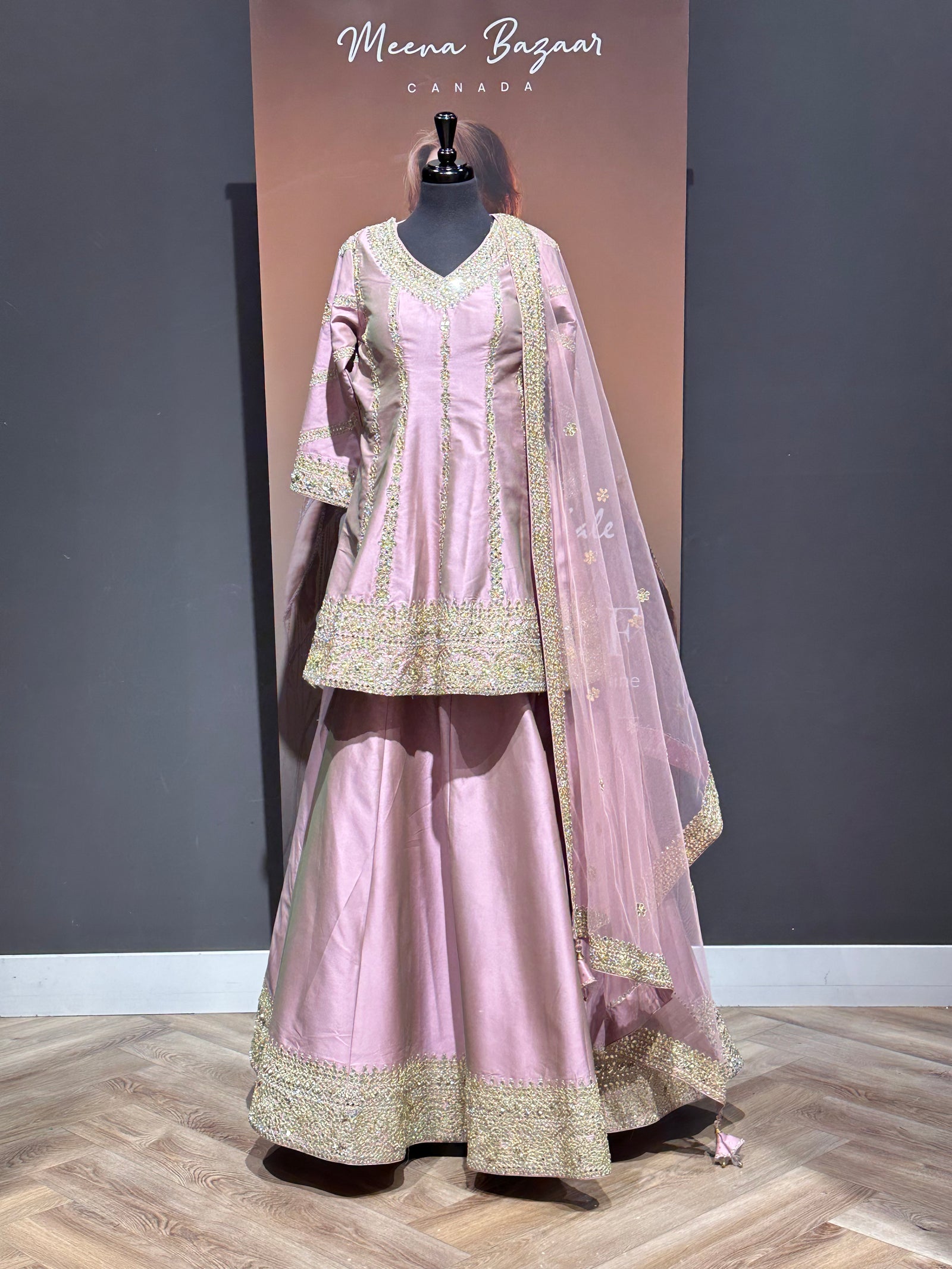 Two Shade Shirt Lehenga