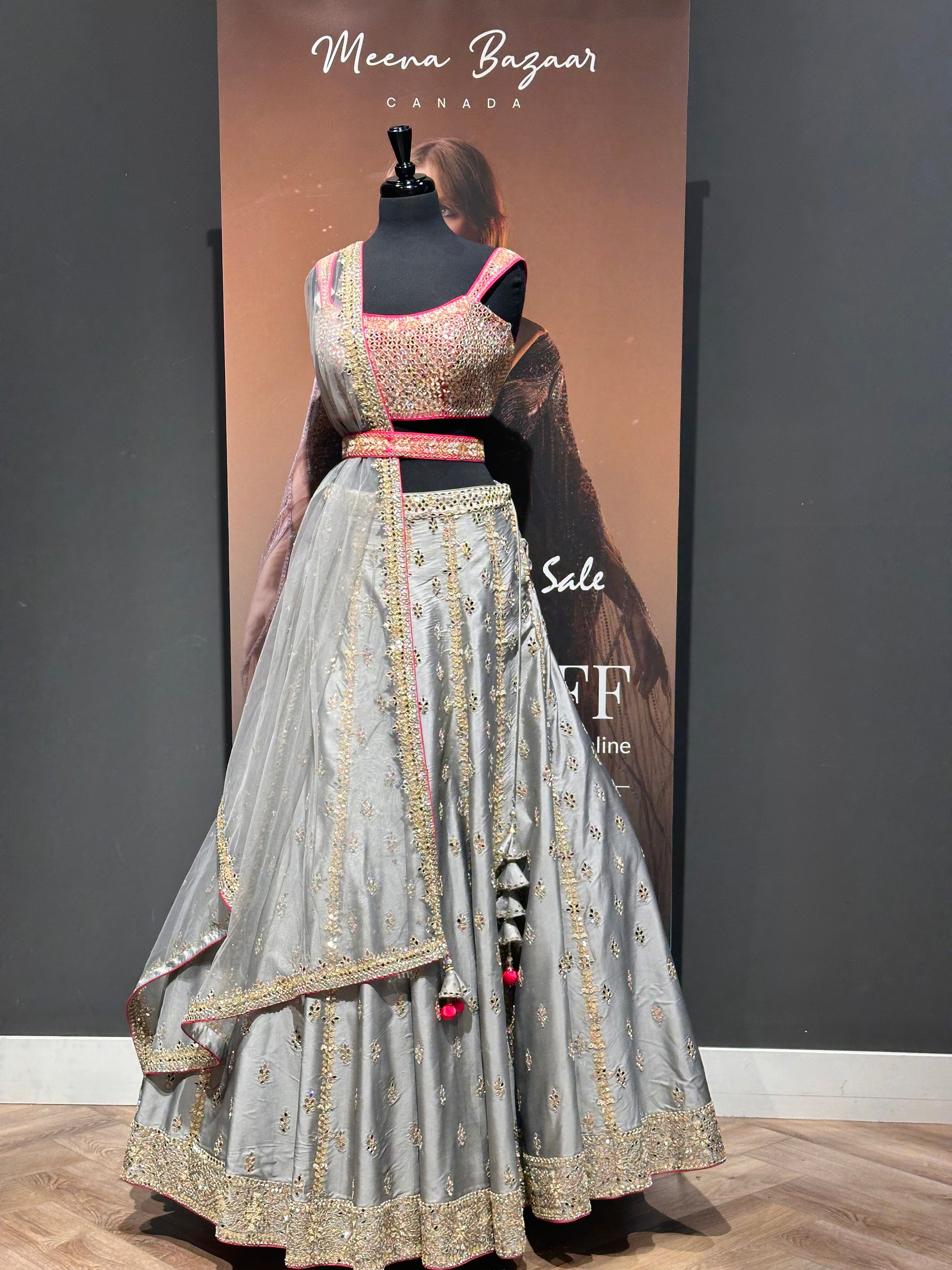 Exquisite Mirror Work Lehenga