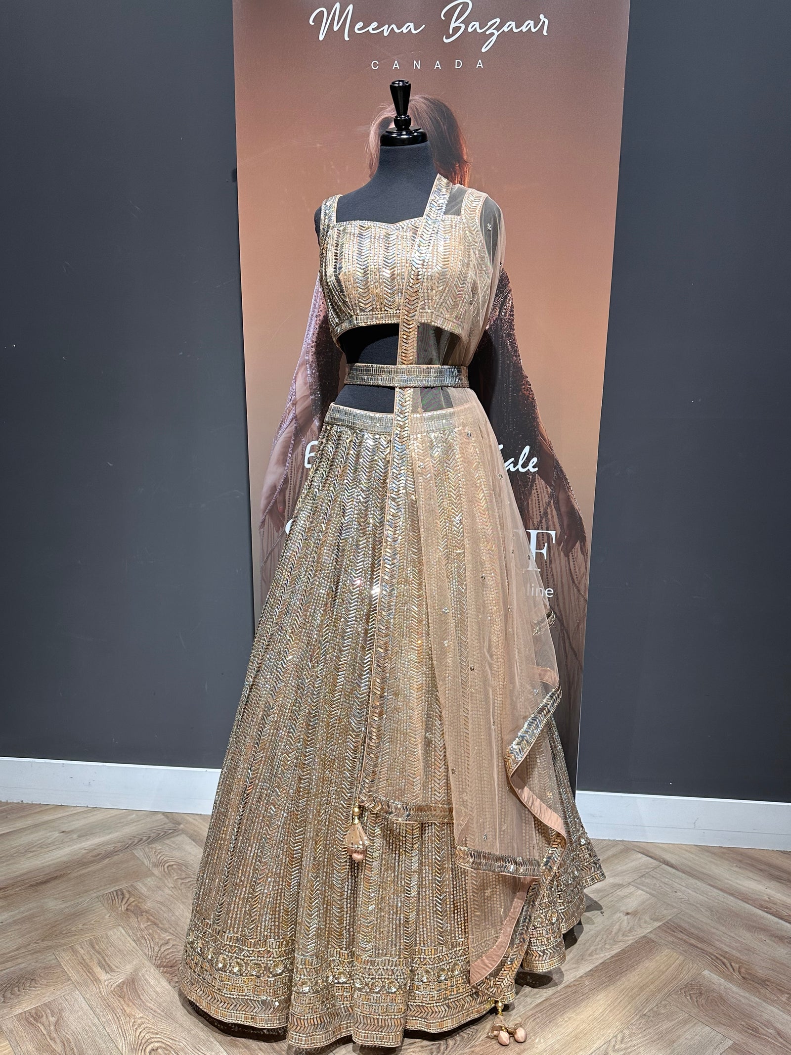 Dazzling Gold and Silver Lehenga