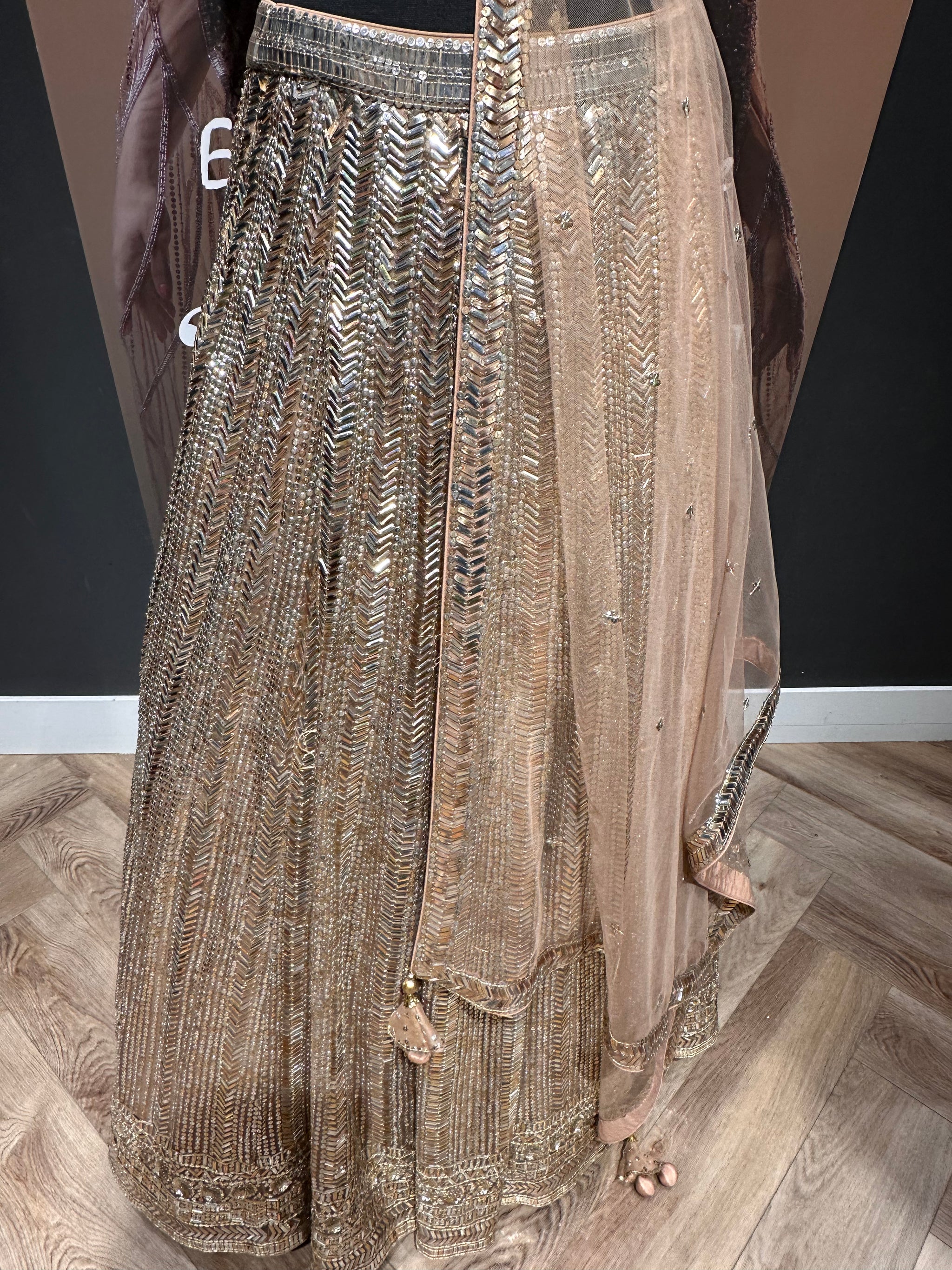 Dazzling Gold and Silver Lehenga