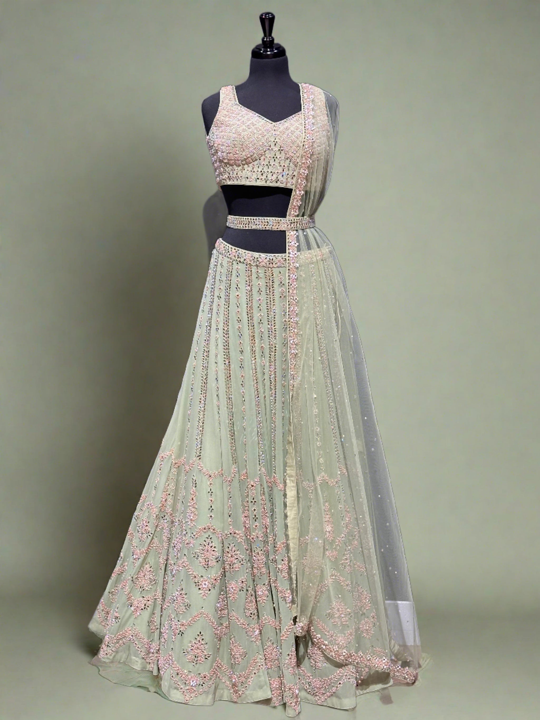 Mint Green Lehenga