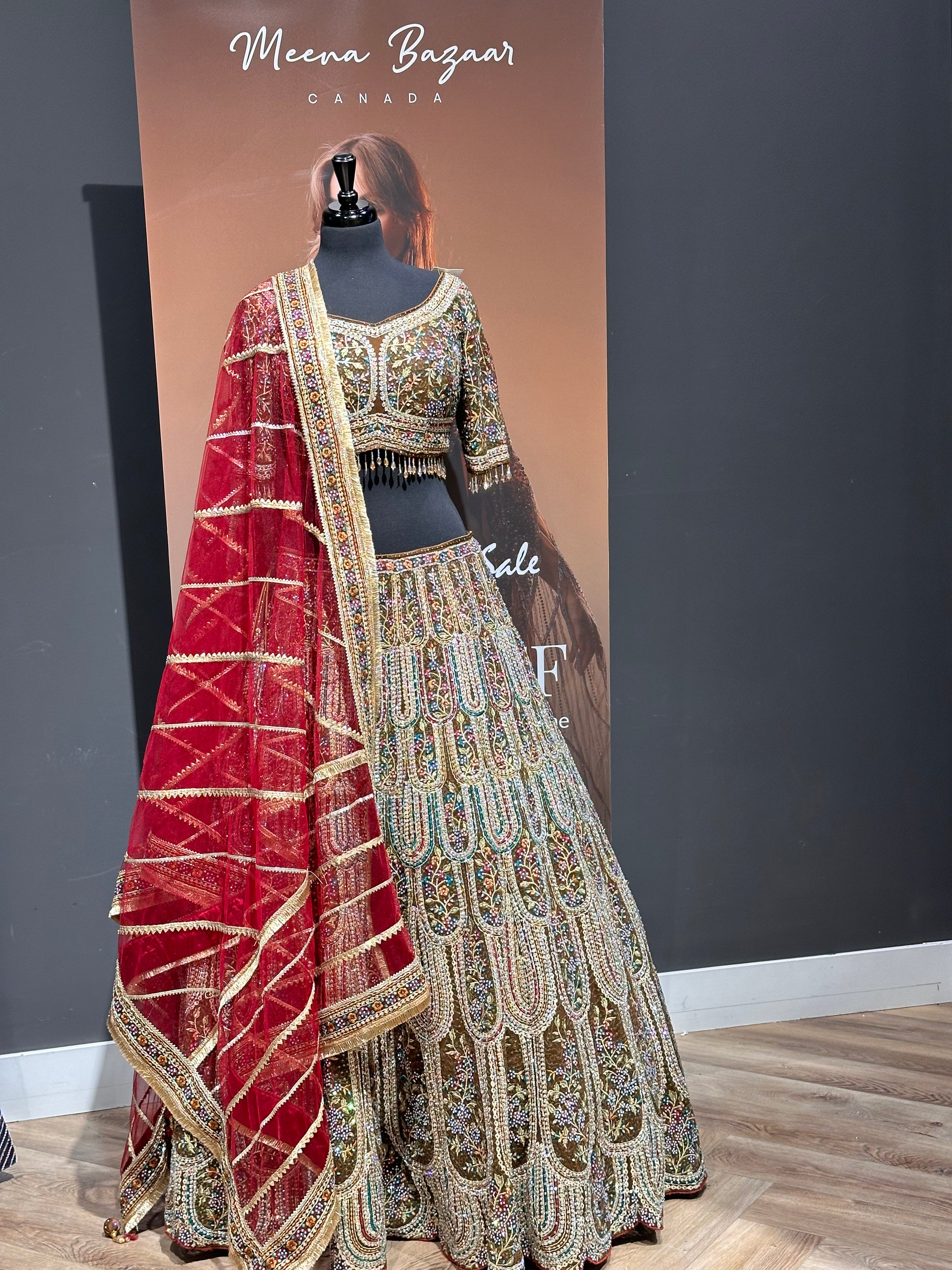 Thread embroidery Lehenga