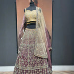 Two tone mirror Lehenga