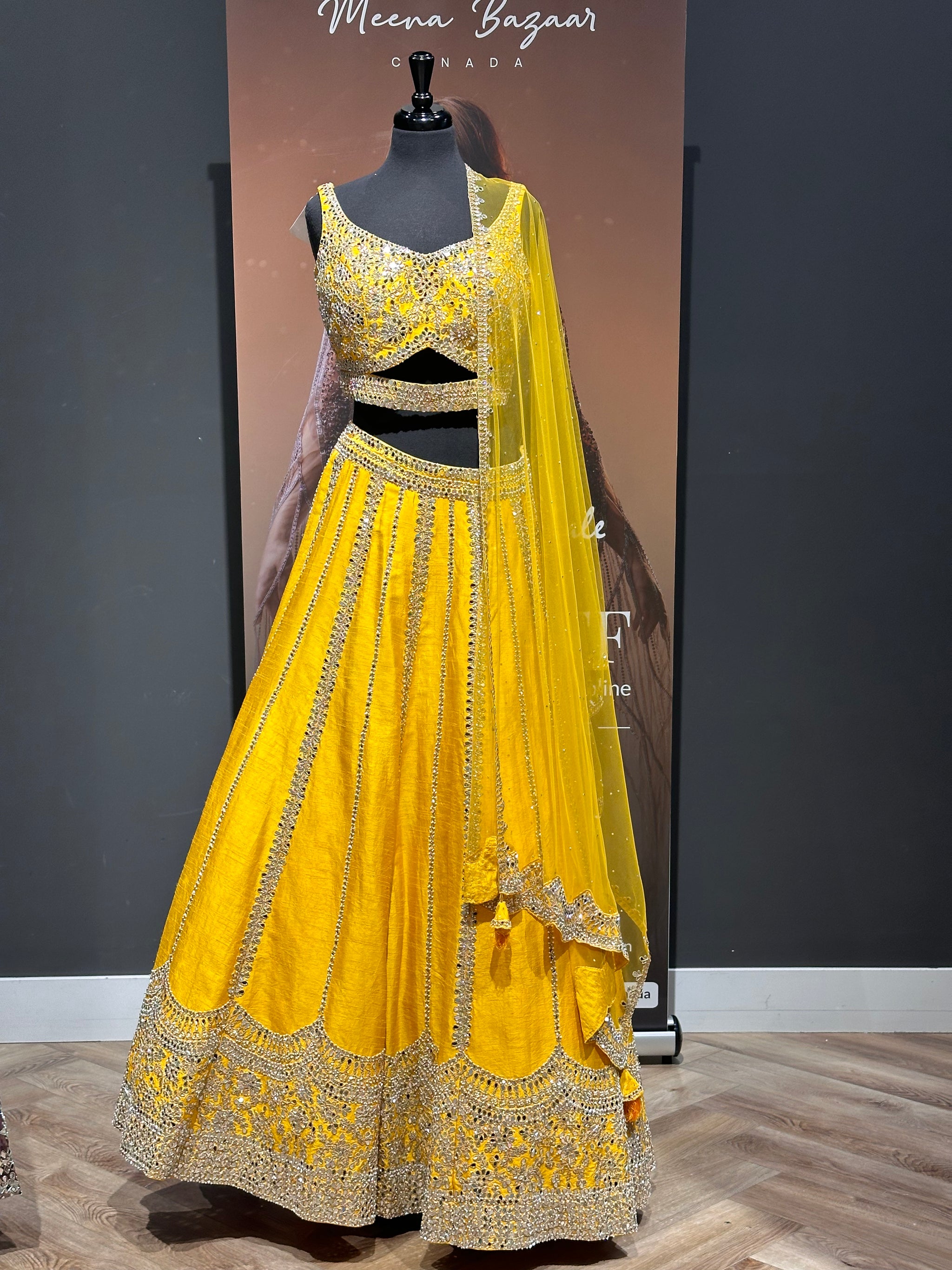 Embellished Onyx Lehenga