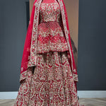 Maroon Bridal Lehenga