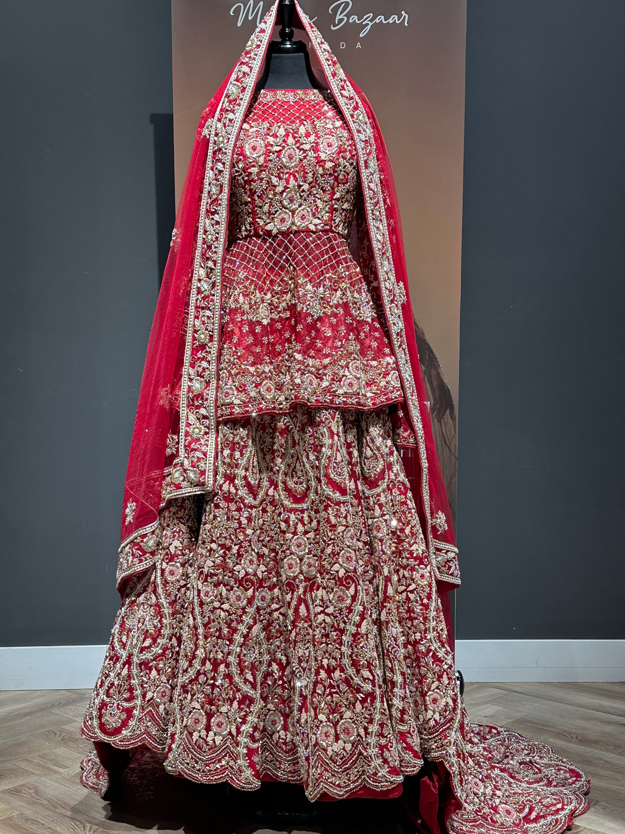 Maroon Bridal Lehenga