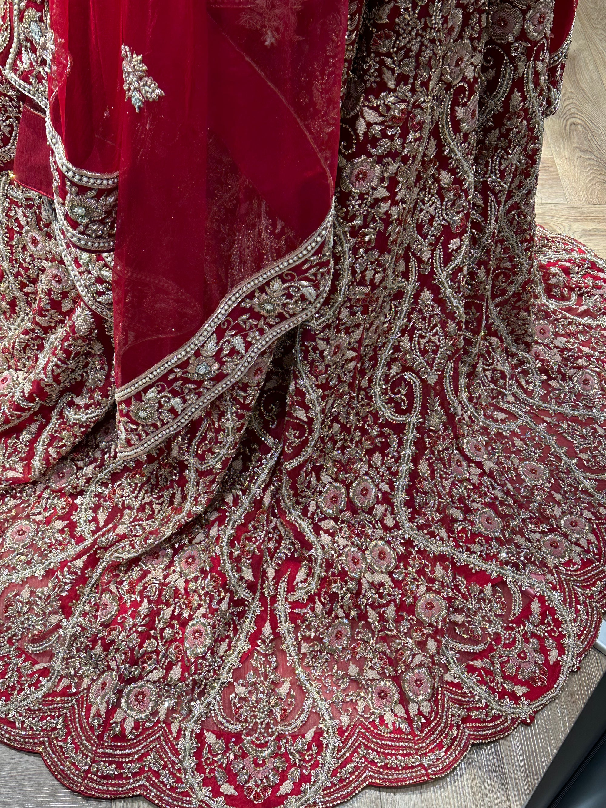 Maroon Bridal Lehenga