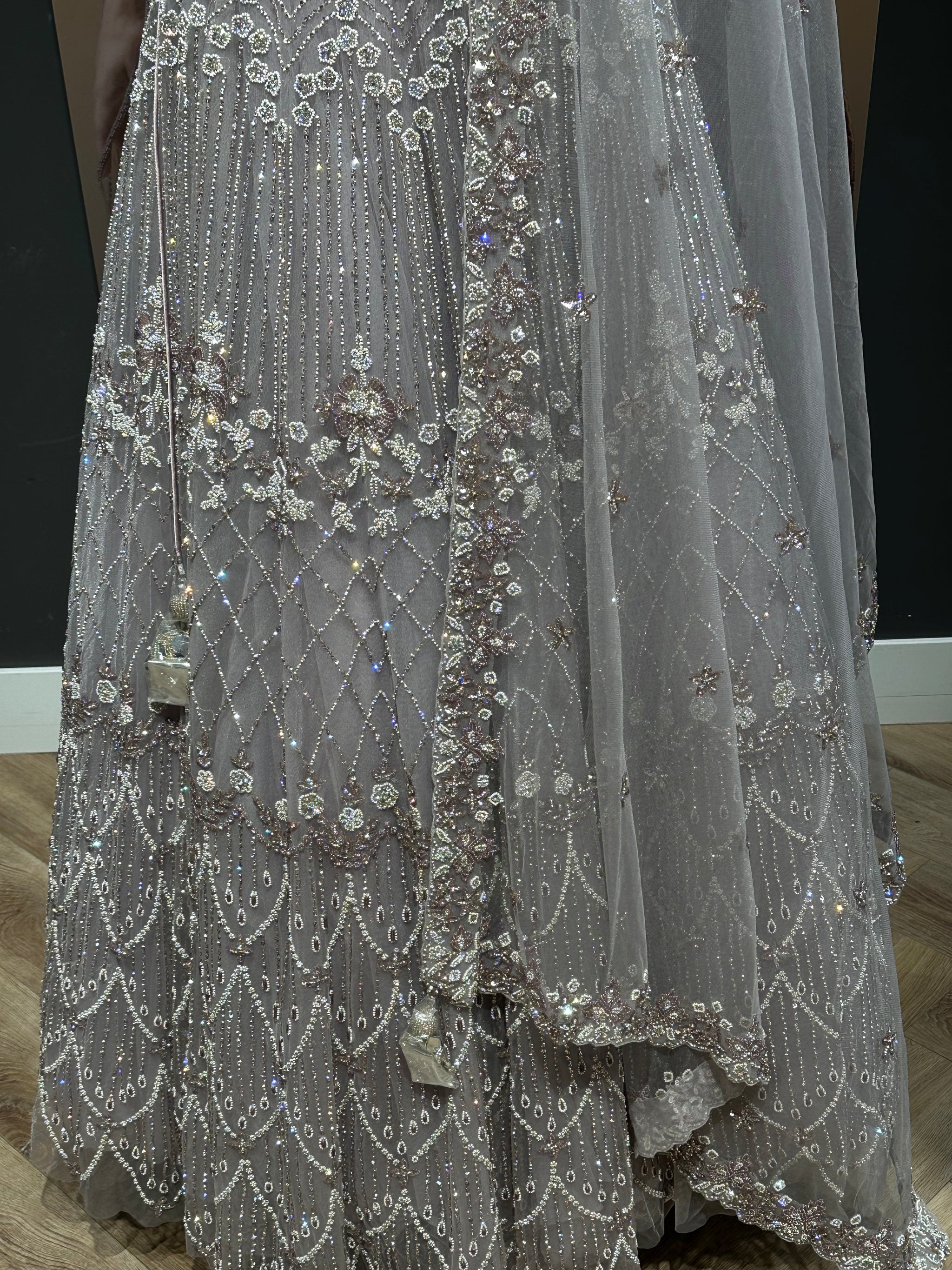 Lilac Embellished Lehenga